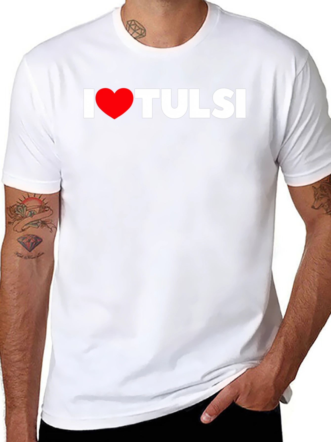 I Heart Tulsi Black T-Shirt