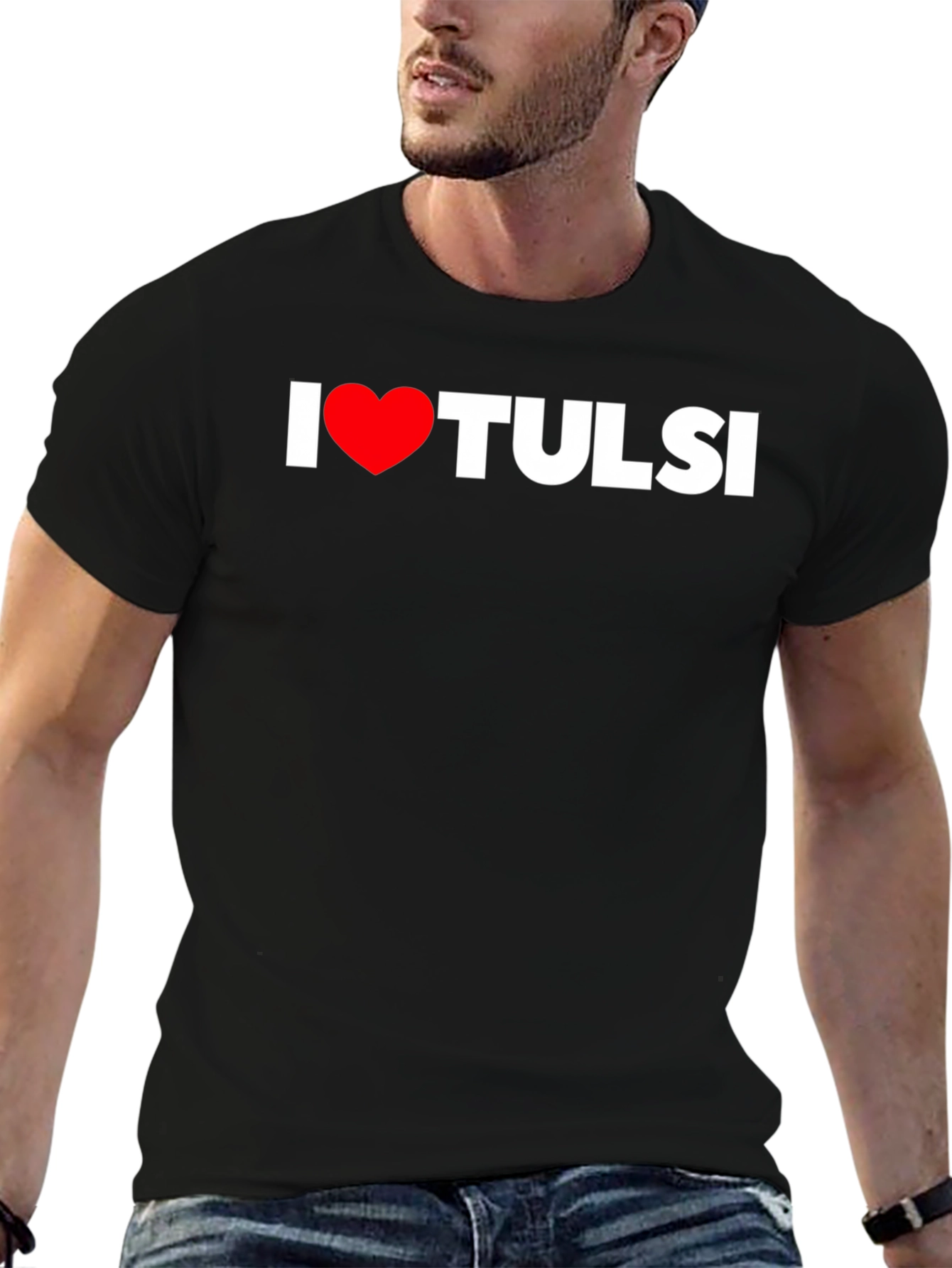 I Heart Tulsi Black T-Shirt