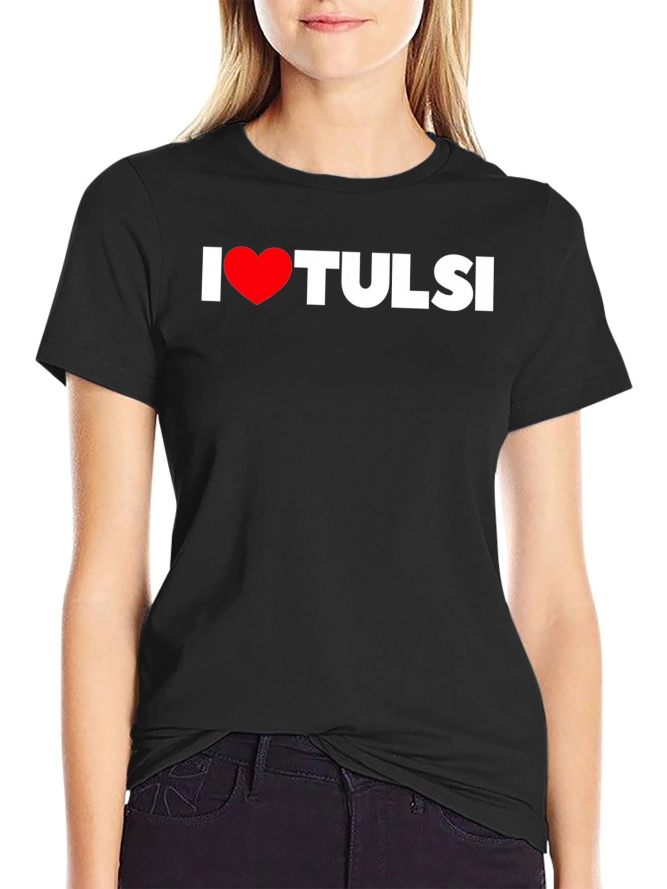 I Heart Tulsi Black T-Shirt