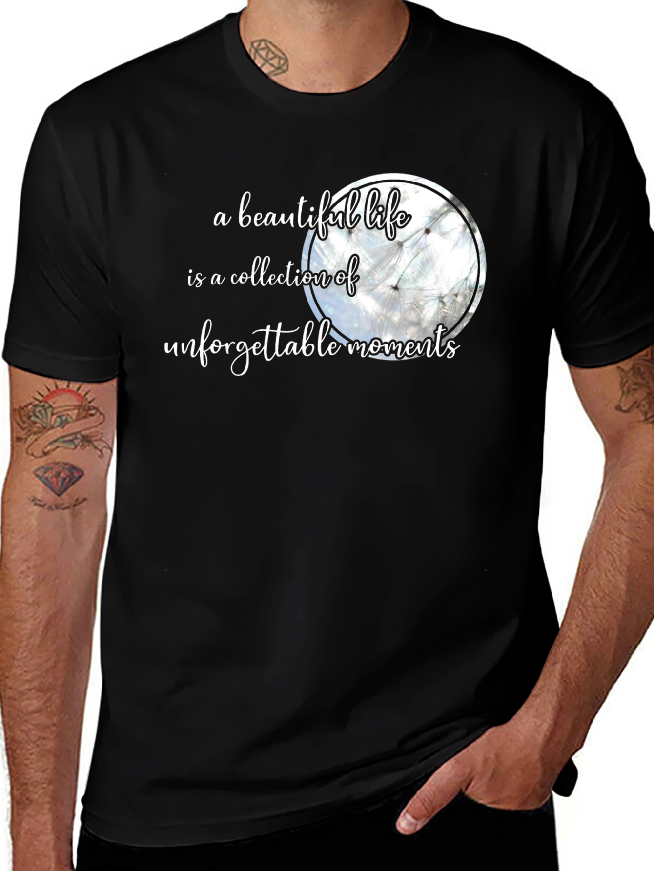 Beautiful Life Graphic Tee - Black Unisex T-Shirt
