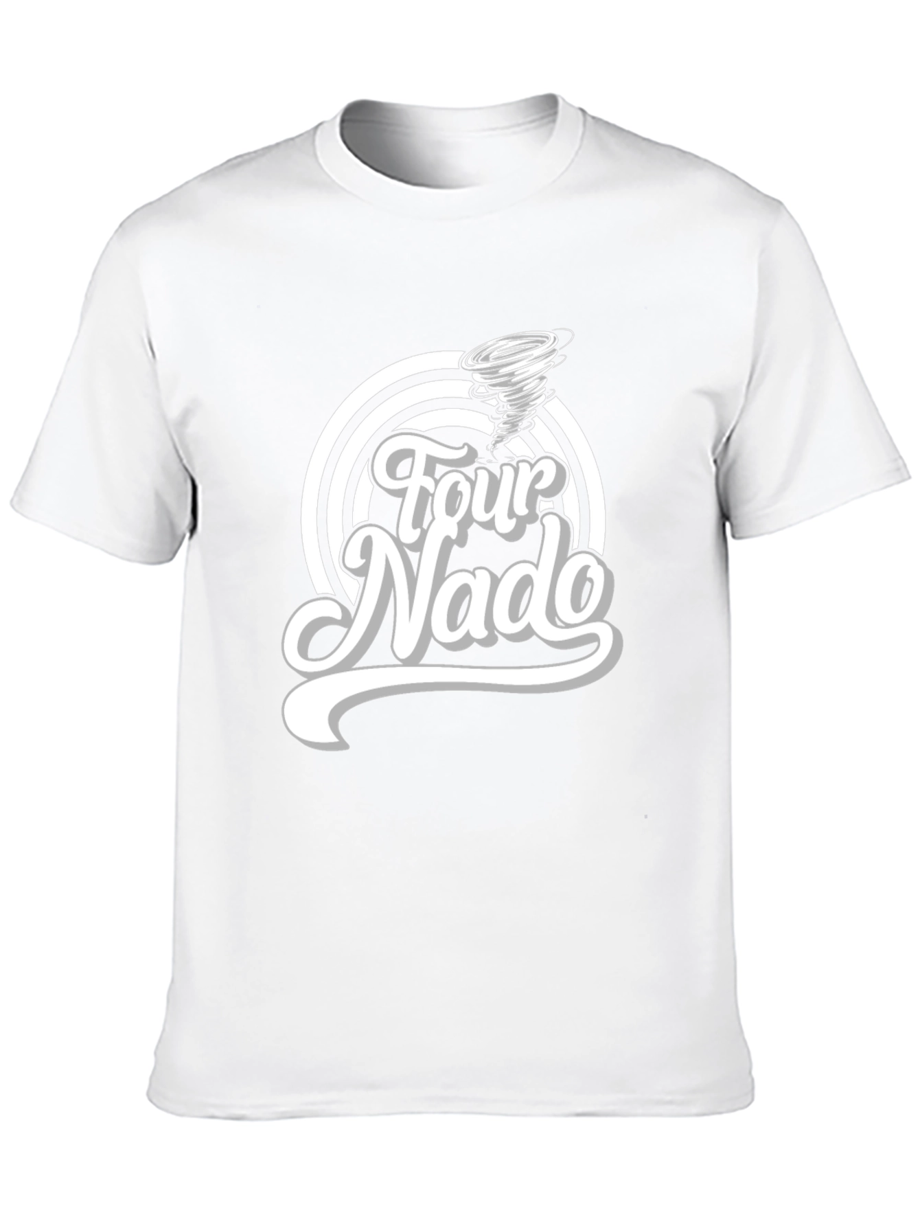 Four Nado Black Graphic Tee - Mens Novelty T-Shirt