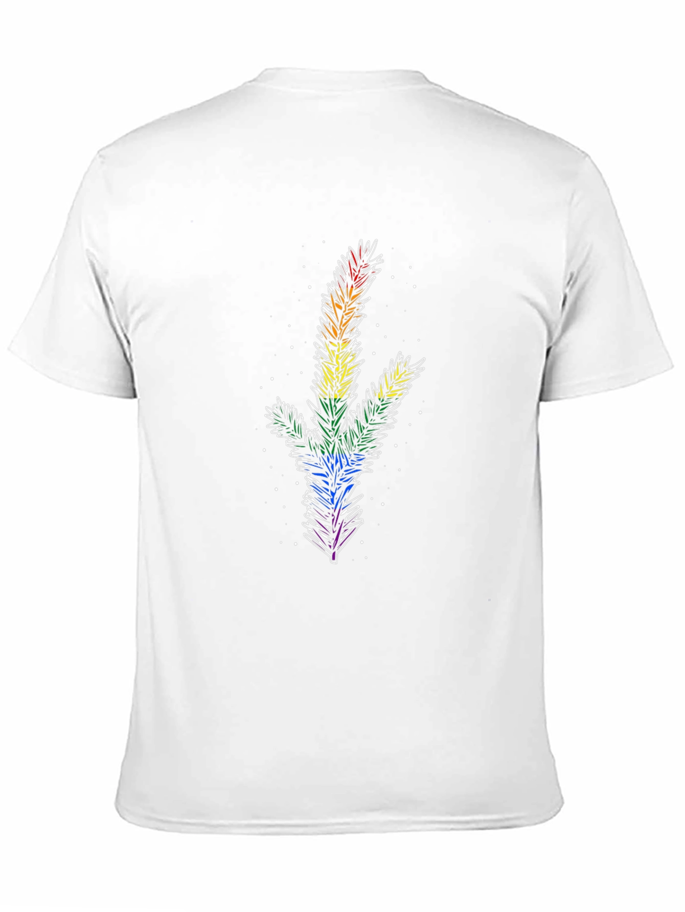 Rainbow Pine Tree Graphic Tee - Pride Apparel