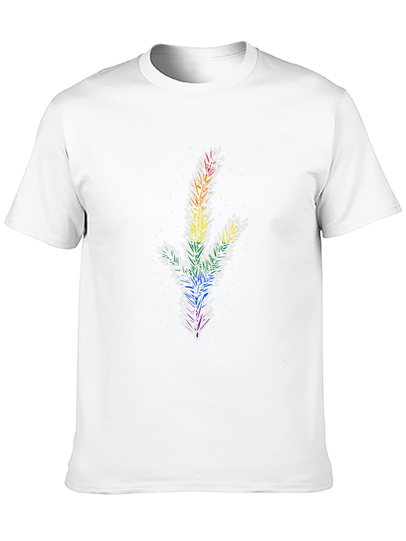 Rainbow Pine Tree Graphic Tee - Pride Apparel