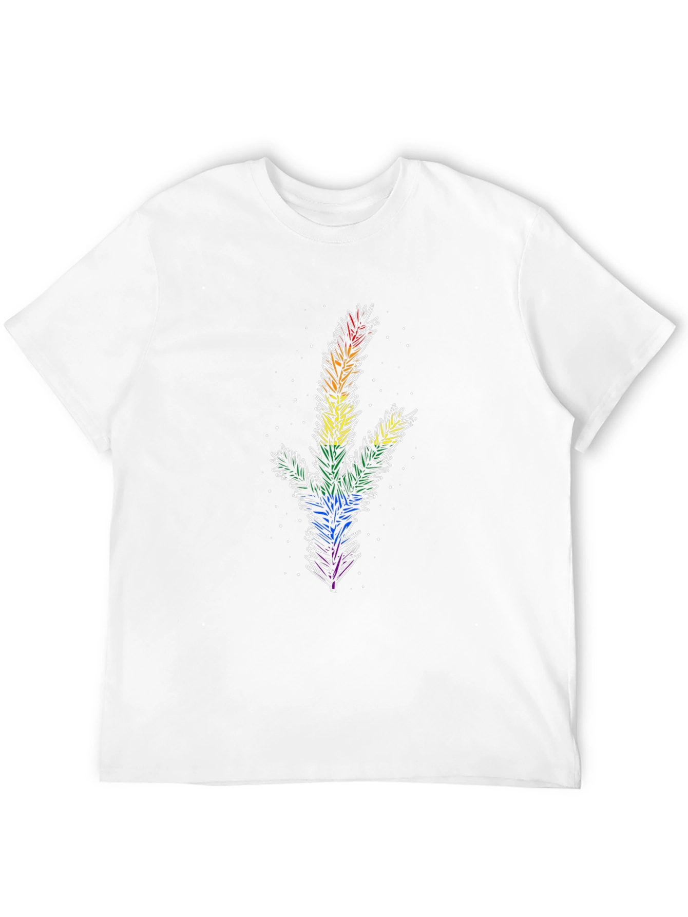 Rainbow Pine Tree Graphic Tee - Pride Apparel