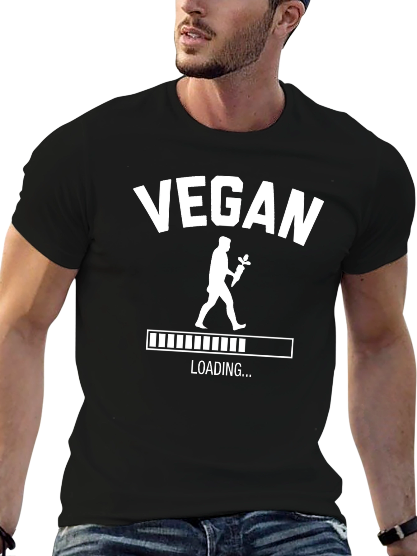 Vegan Loading T-Shirt - Black