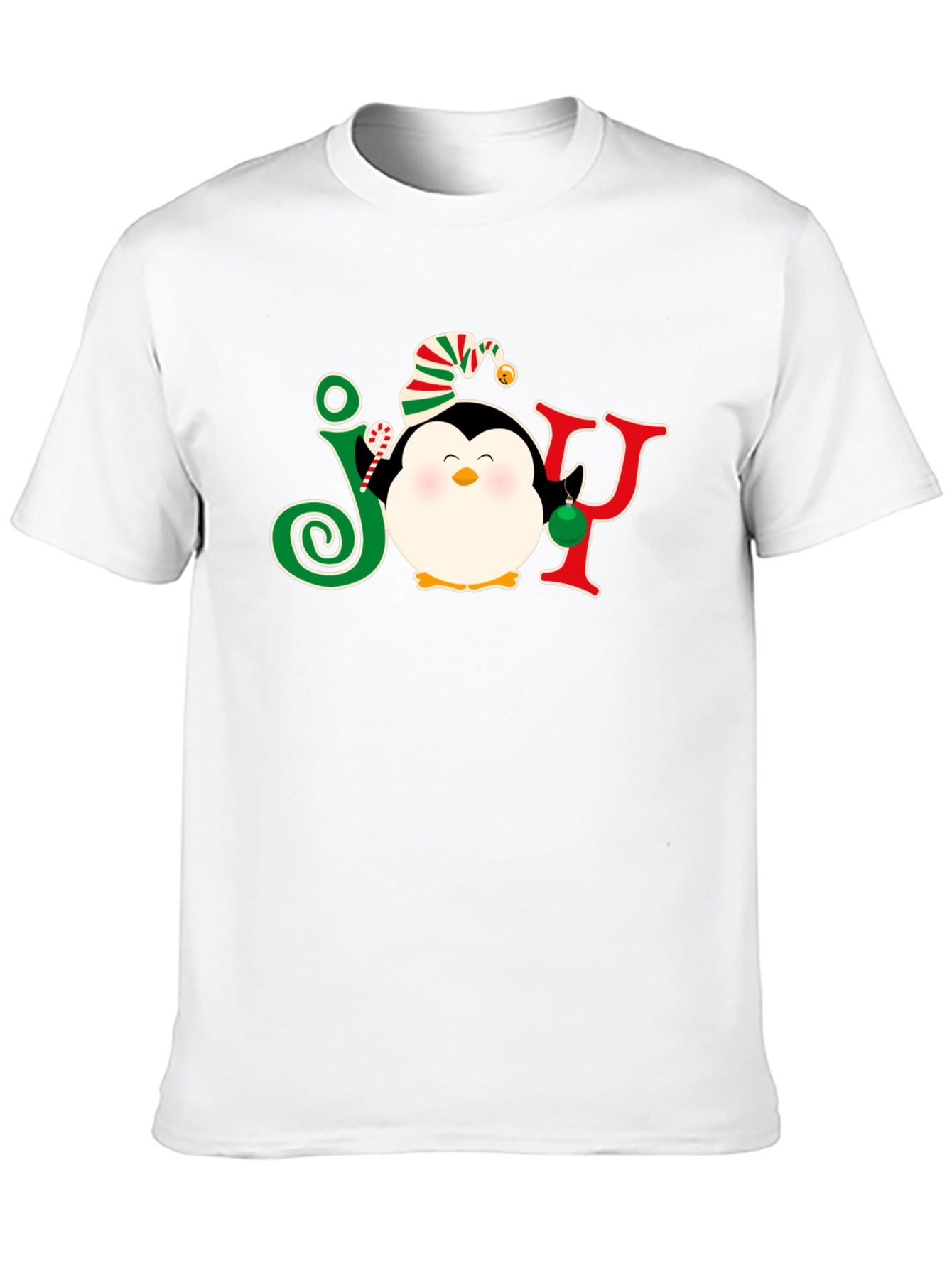 Festive Penguin JOY Christmas T-Shirt