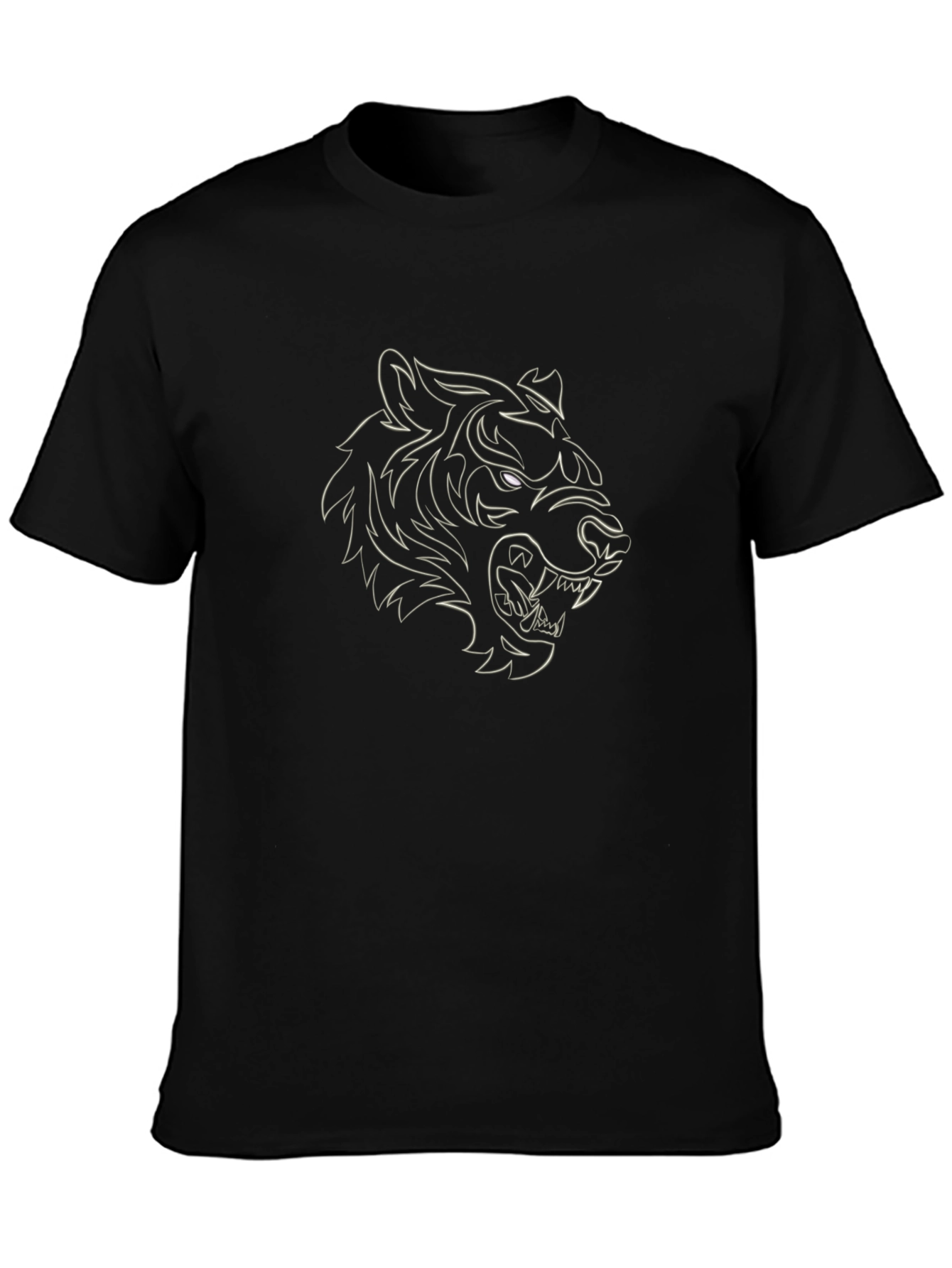 Bold Tiger Graphic Tee - Mens Black T-Shirt