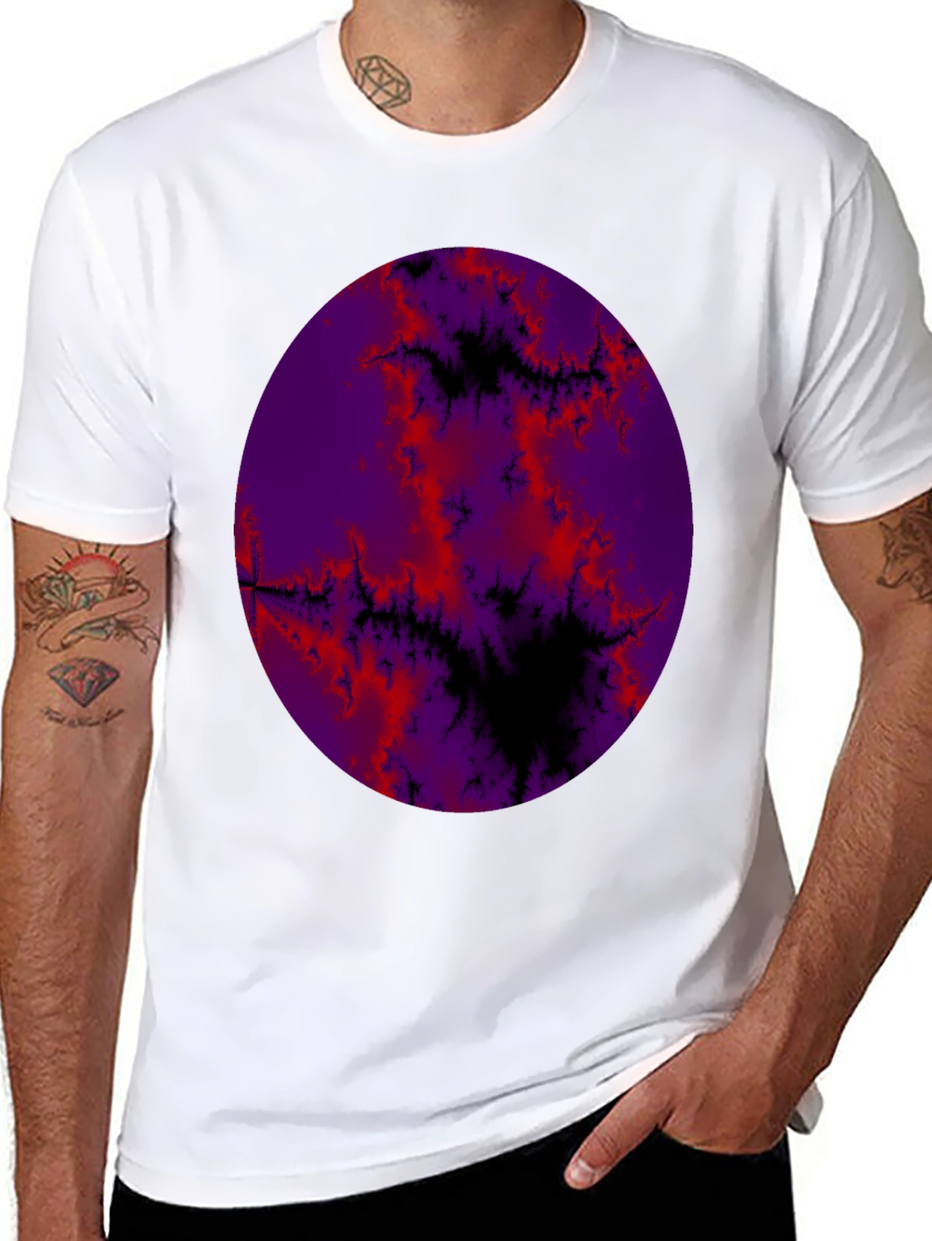 Fractal Planet Graphic T-Shirt