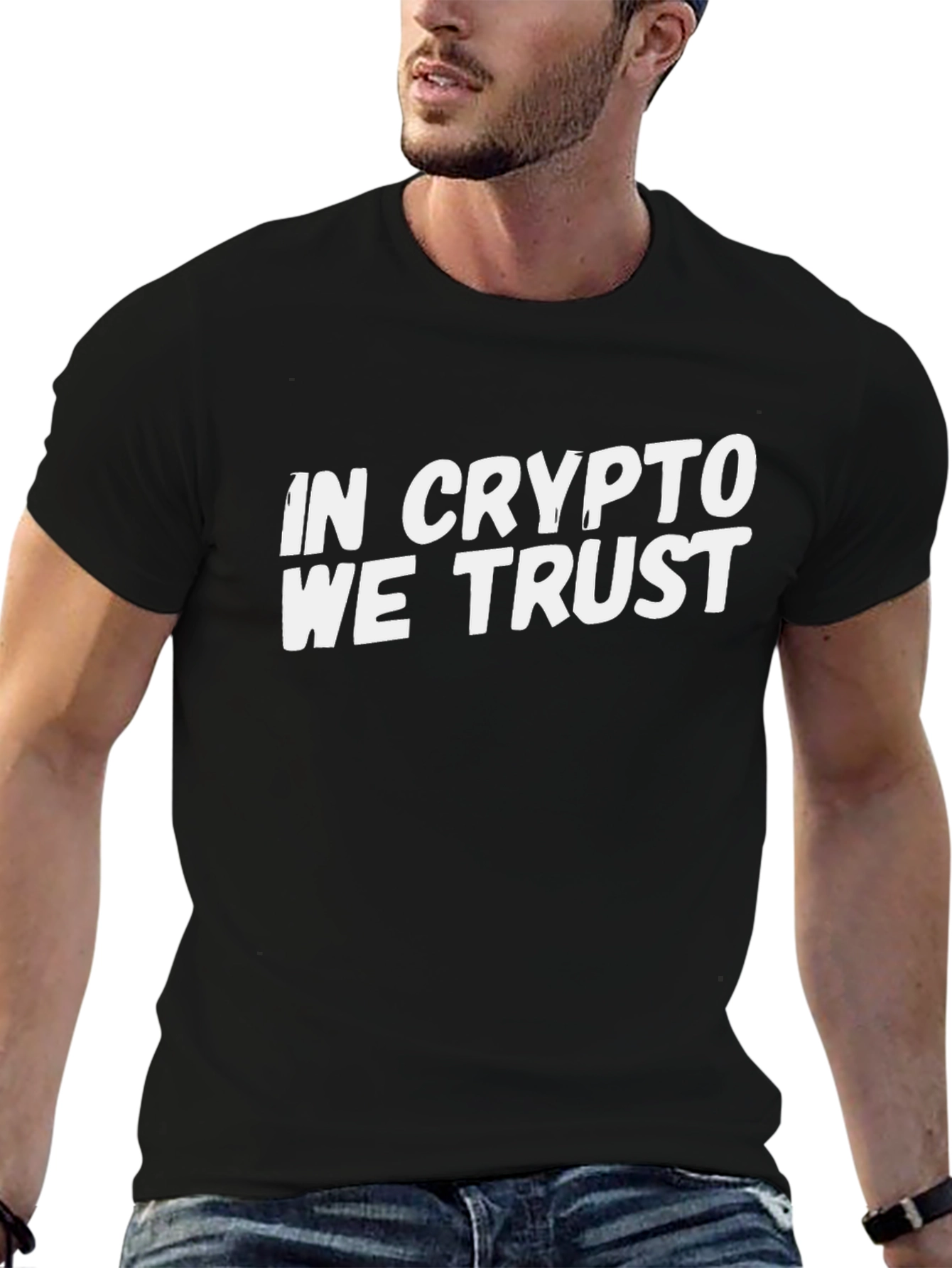 In Crypto We Trust Black T-Shirt