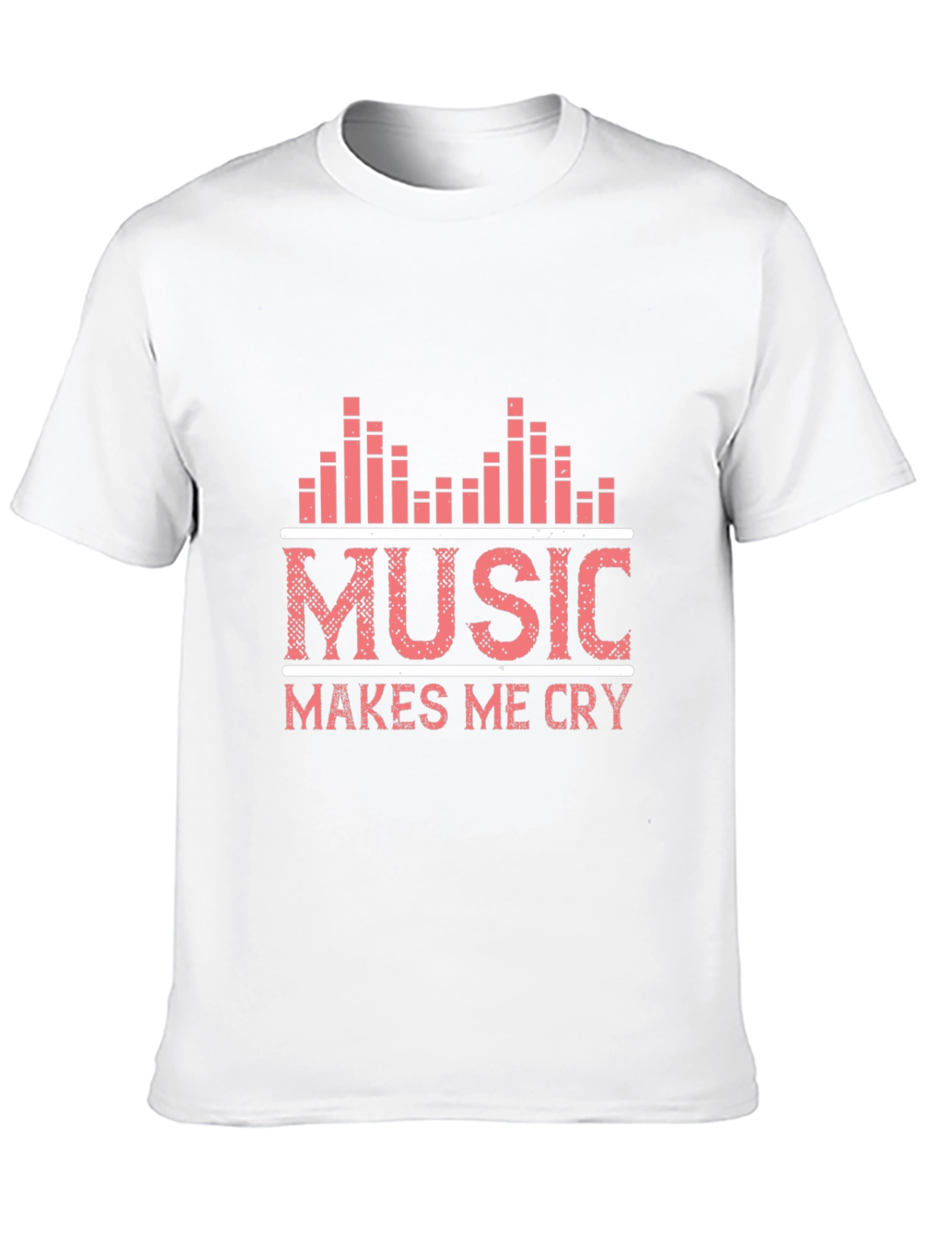 Music Makes Me Cry Graphic Tee - Black
