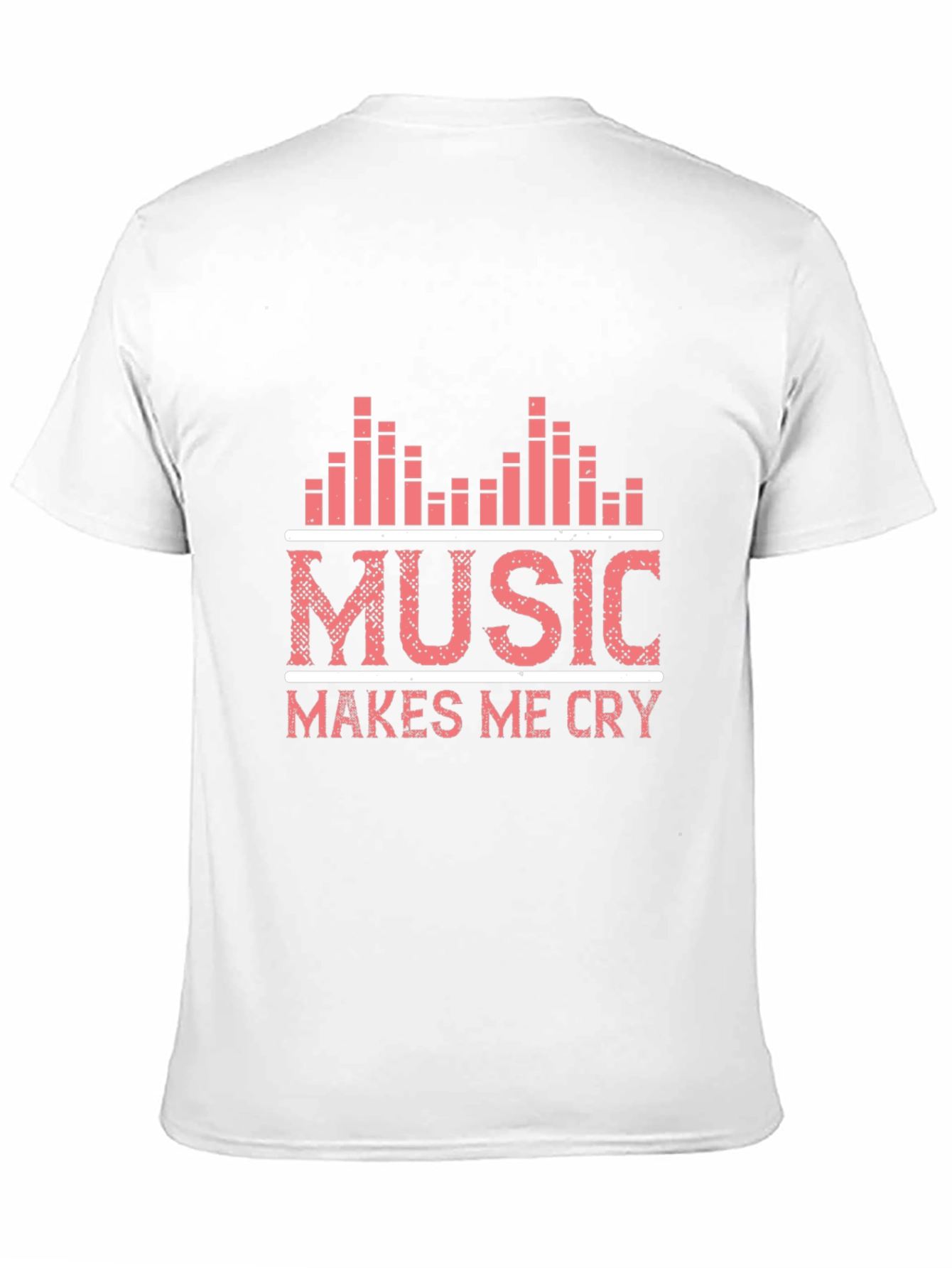 Music Makes Me Cry Graphic Tee - Black
