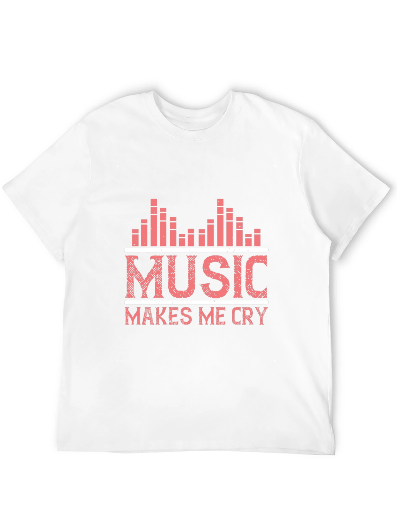 Music Makes Me Cry Graphic Tee - Black