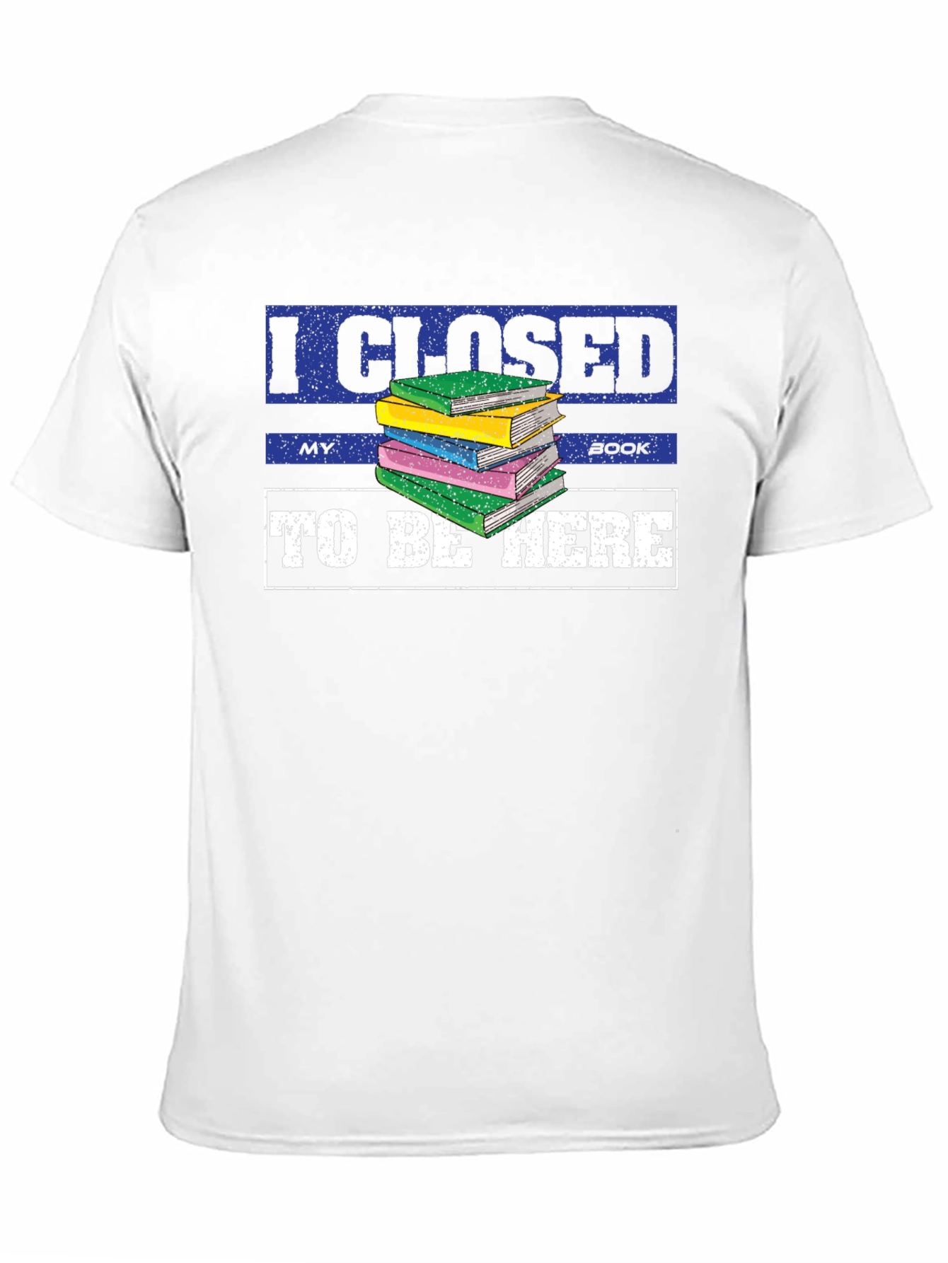 I Closed My Book To Be Here Black T-Shirt
