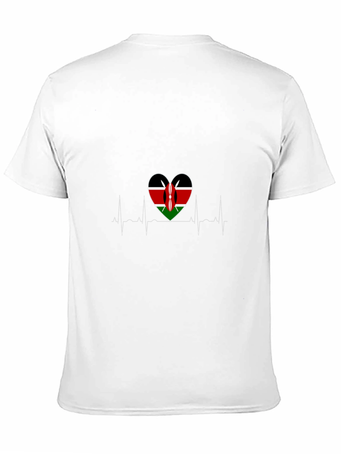 Kenya Flag Heartbeat T-Shirt