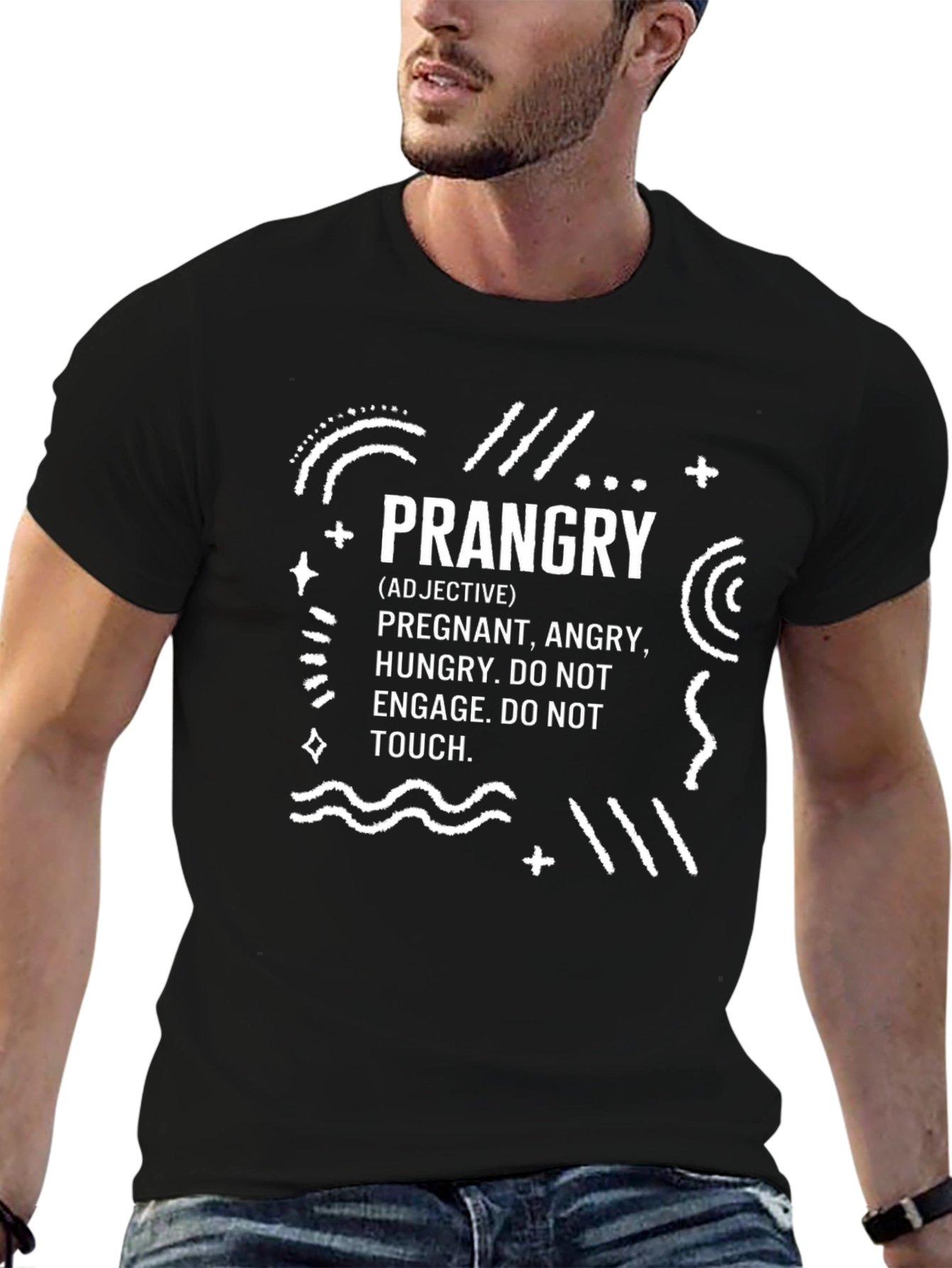 Prangry T-Shirt Funny Pregnancy Hungry Angry Tee
