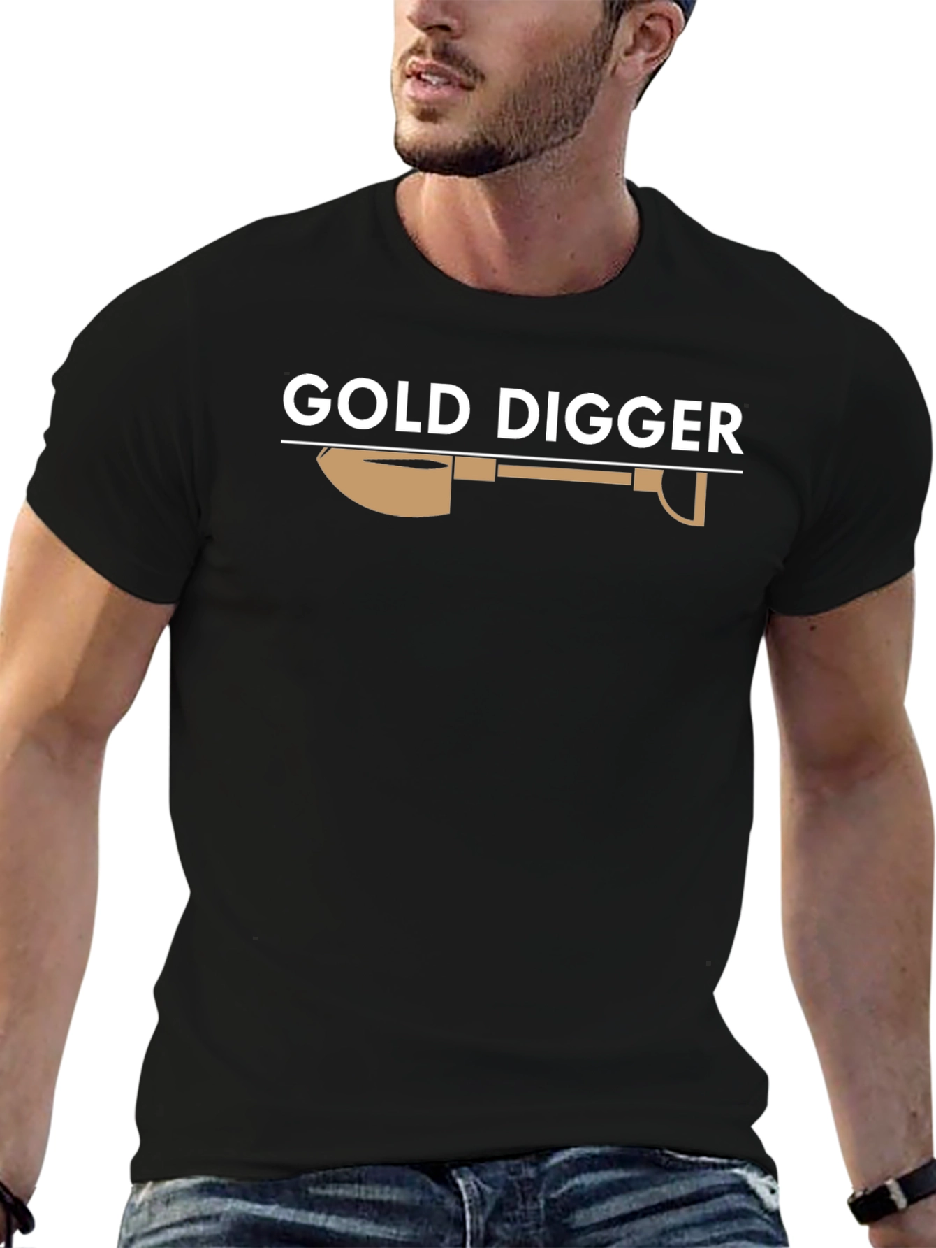 Gold Digger Graphic Tee - Novelty Shirt