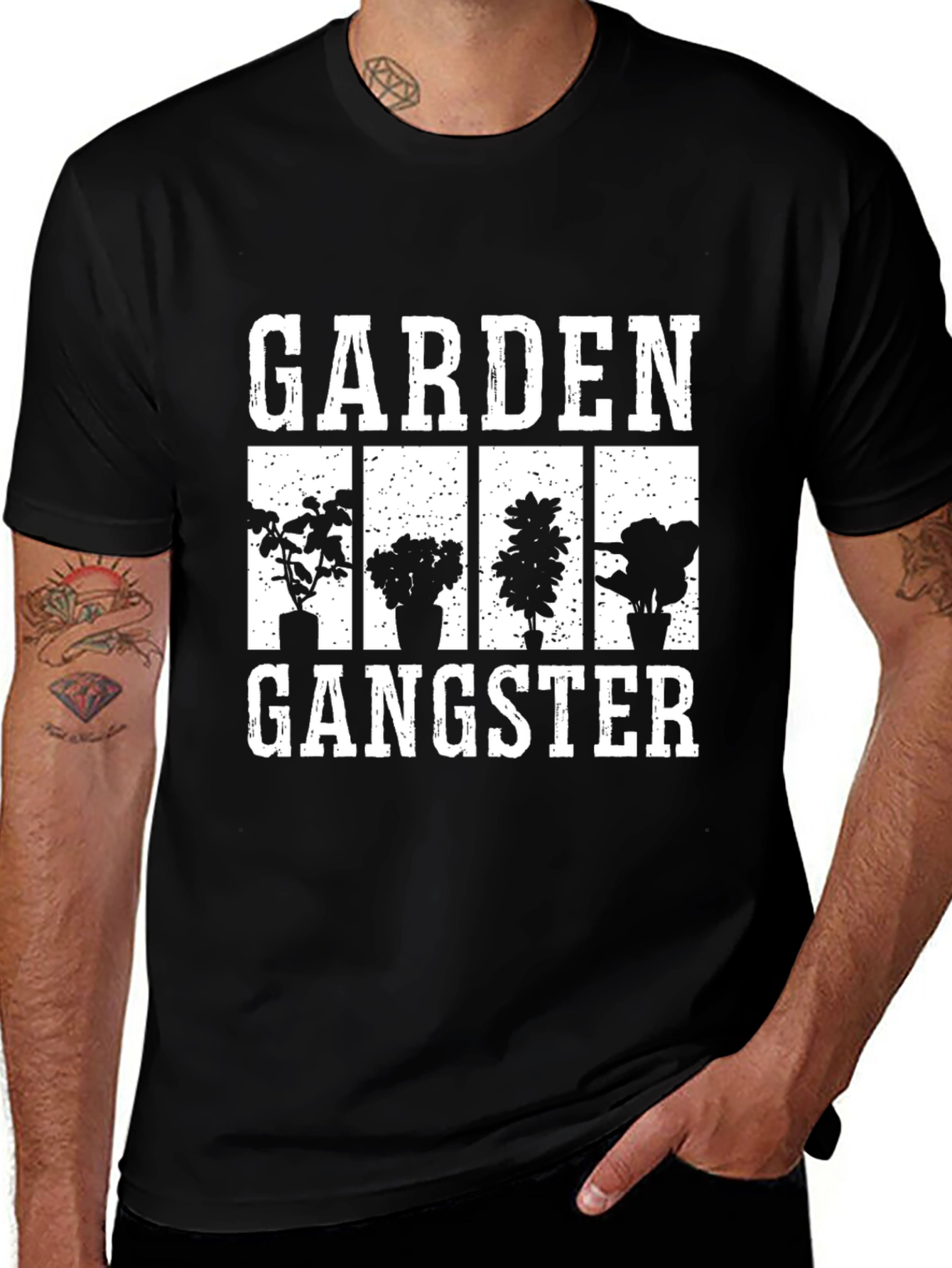 Garden Gangster T-Shirt - Cool Gardener Tee