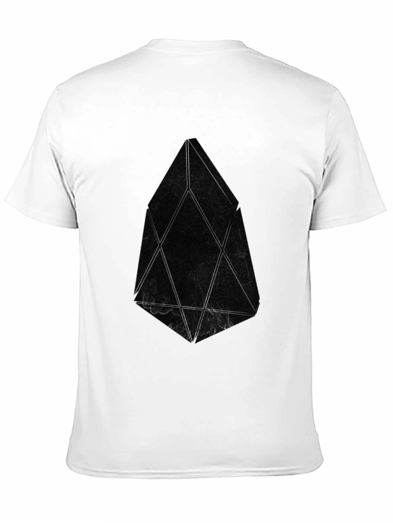 Abstract Geometric Design Black T-Shirt