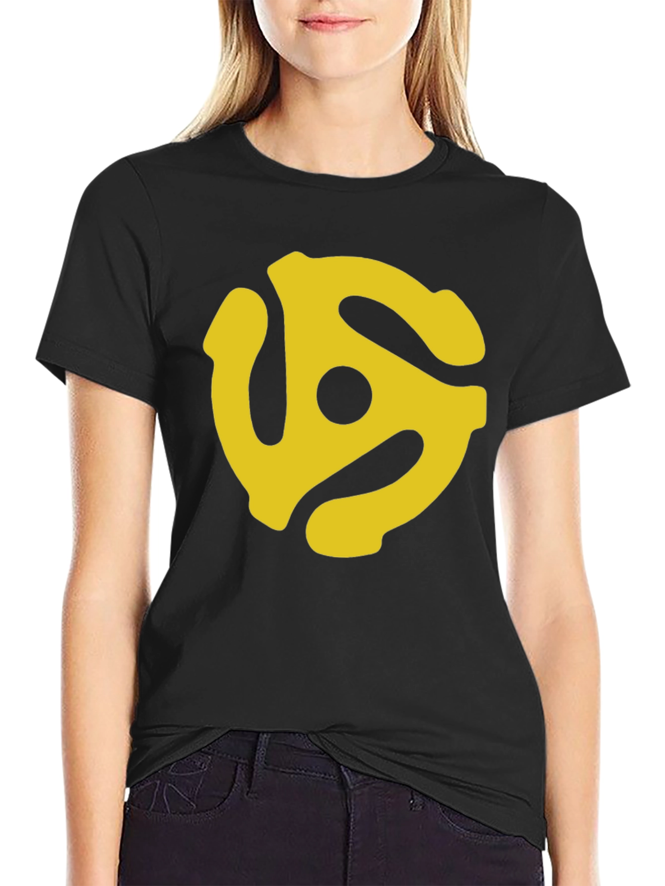 Retro 45 RPM Record Adapter T-Shirt