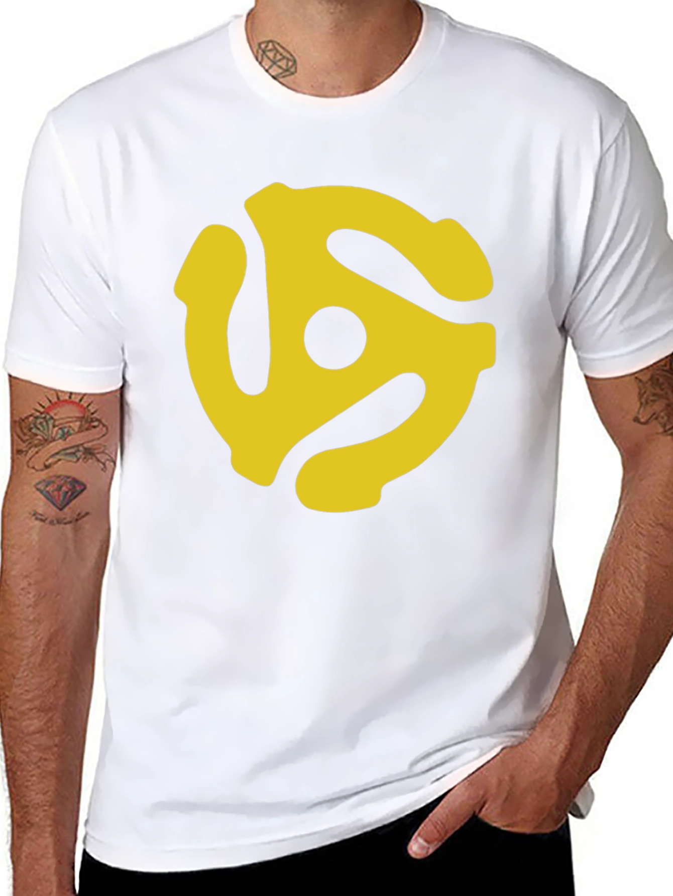 Retro 45 RPM Record Adapter T-Shirt