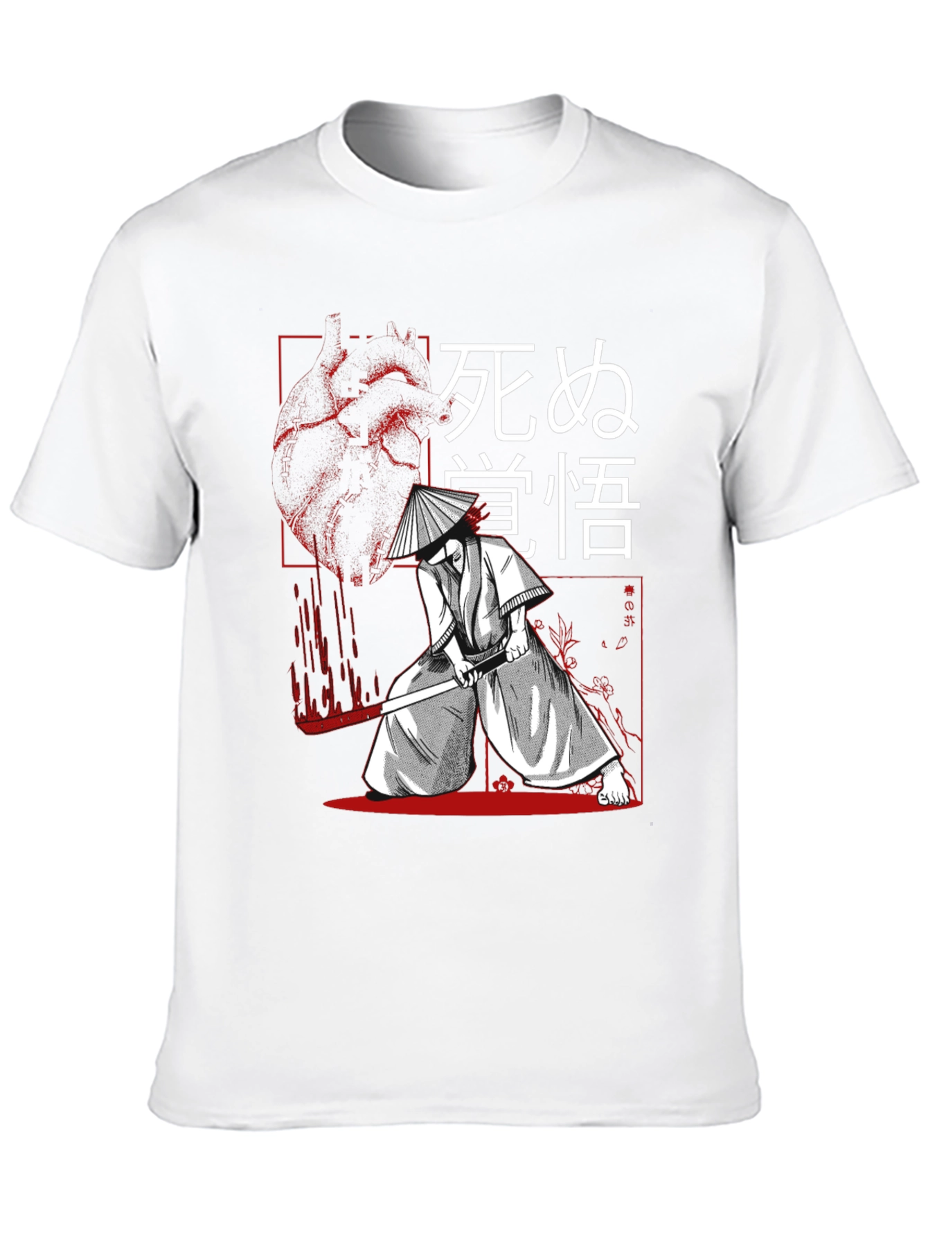 Samurai Graphic Tee - Black Cotton T-Shirt