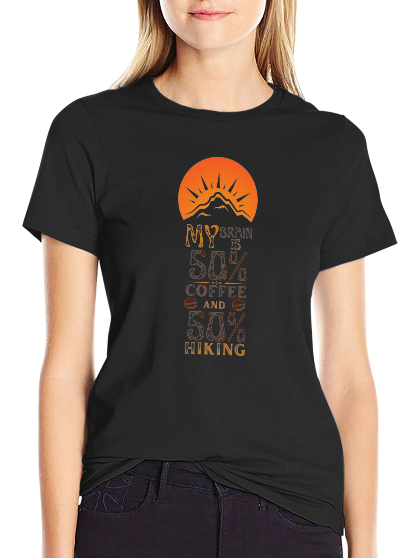 Coffee and Hiking T-Shirt for Outdoor Lovers