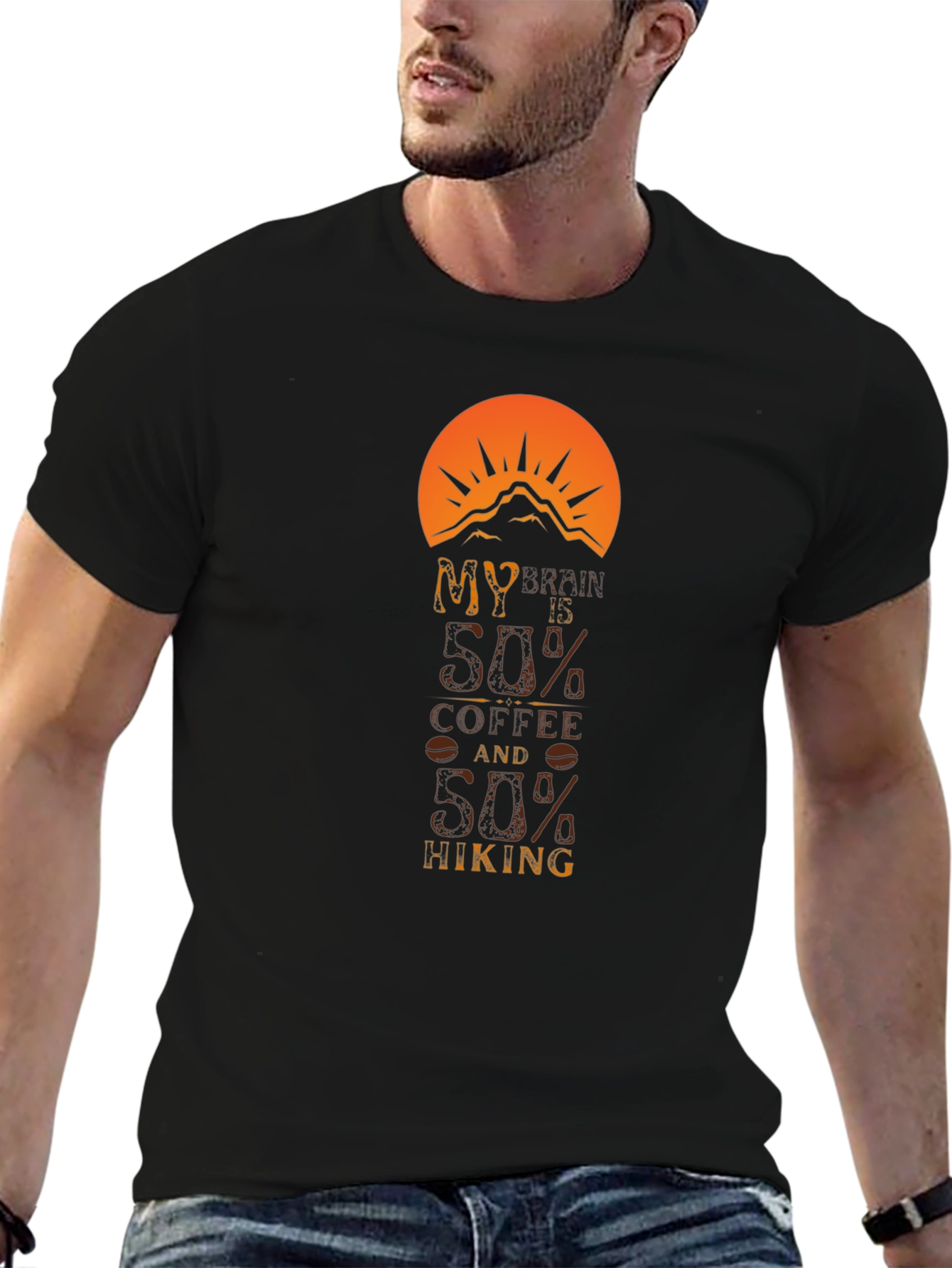 Coffee and Hiking T-Shirt for Outdoor Lovers