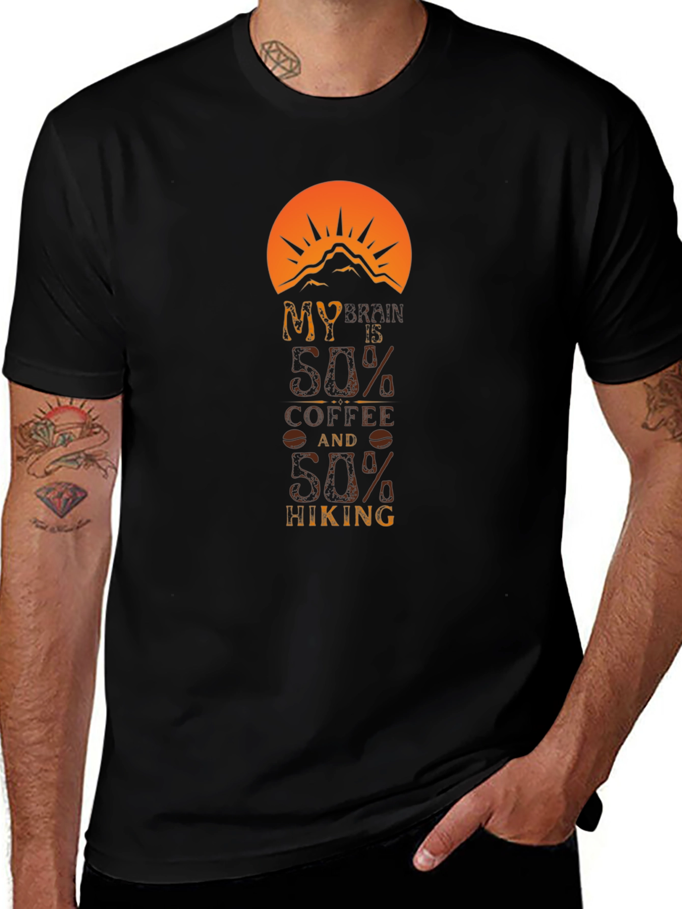 Coffee and Hiking T-Shirt for Outdoor Lovers