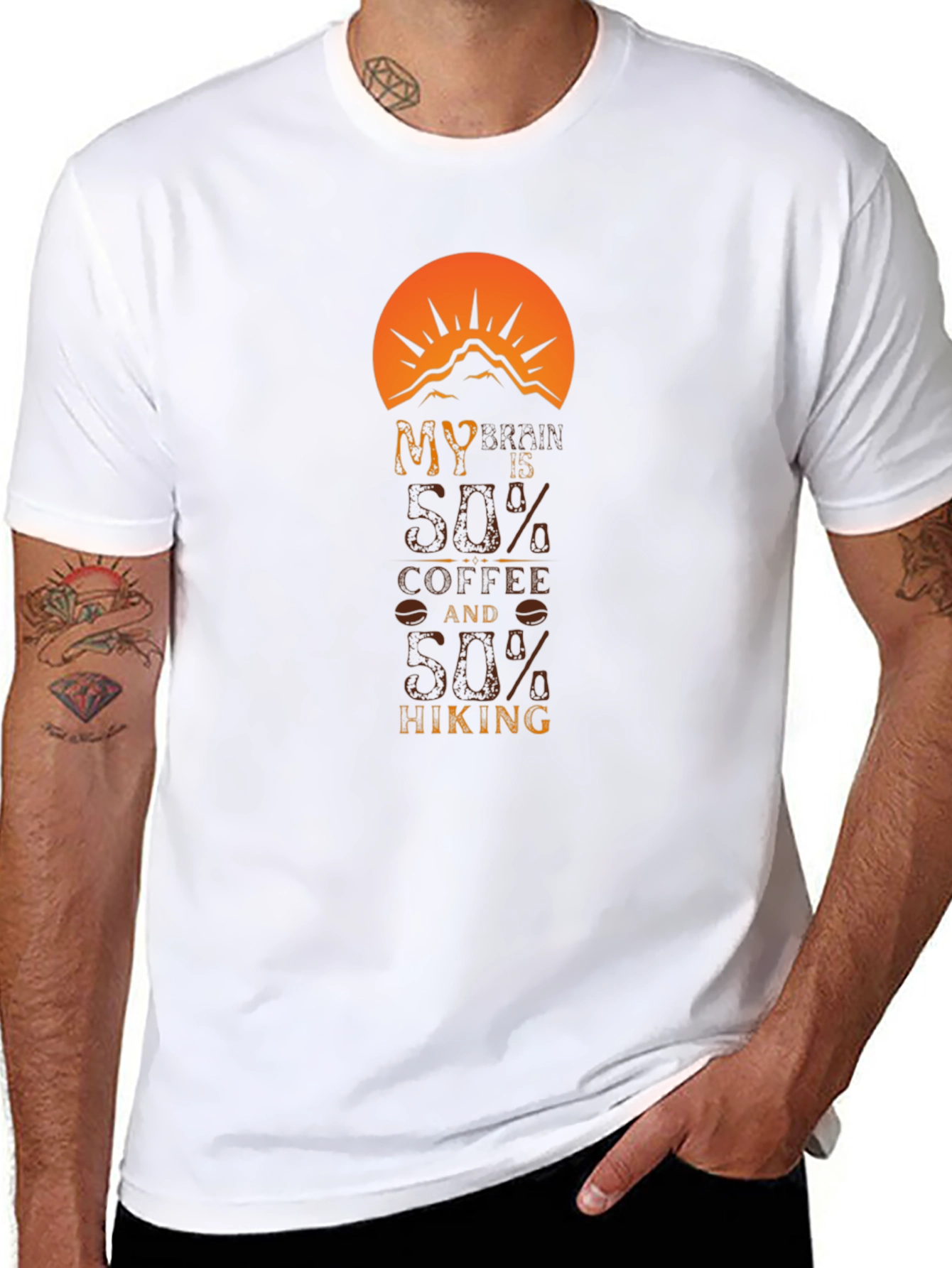 Coffee and Hiking T-Shirt for Outdoor Lovers