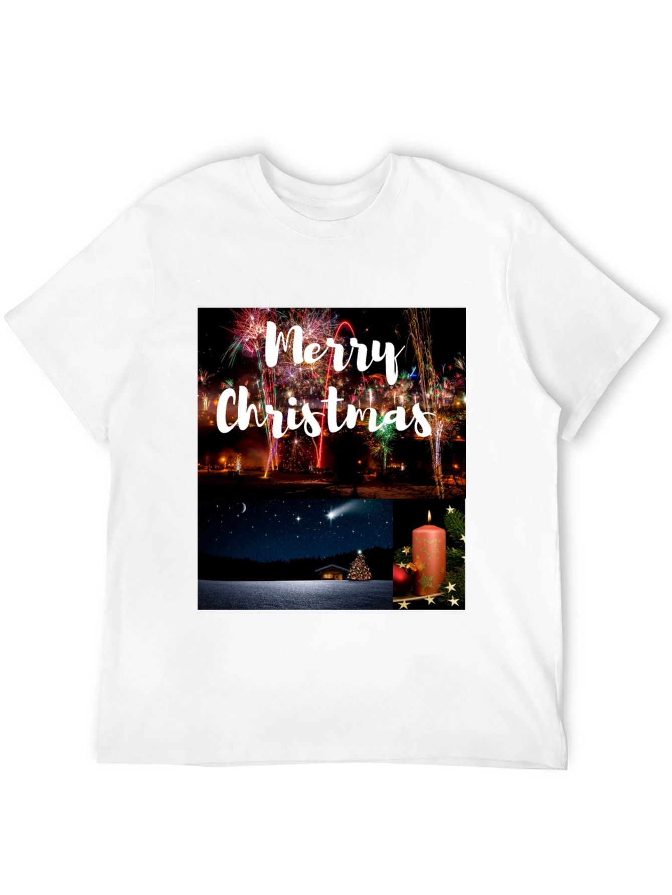 Festive Merry Christmas Graphic Tee