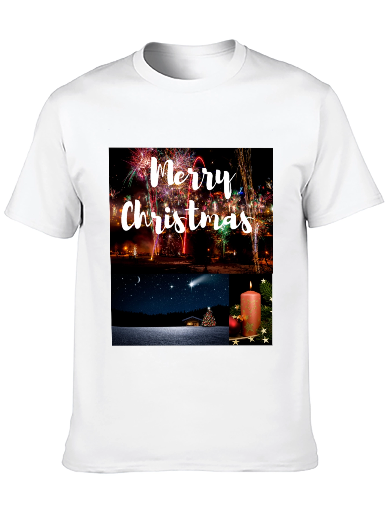 Festive Merry Christmas Graphic Tee