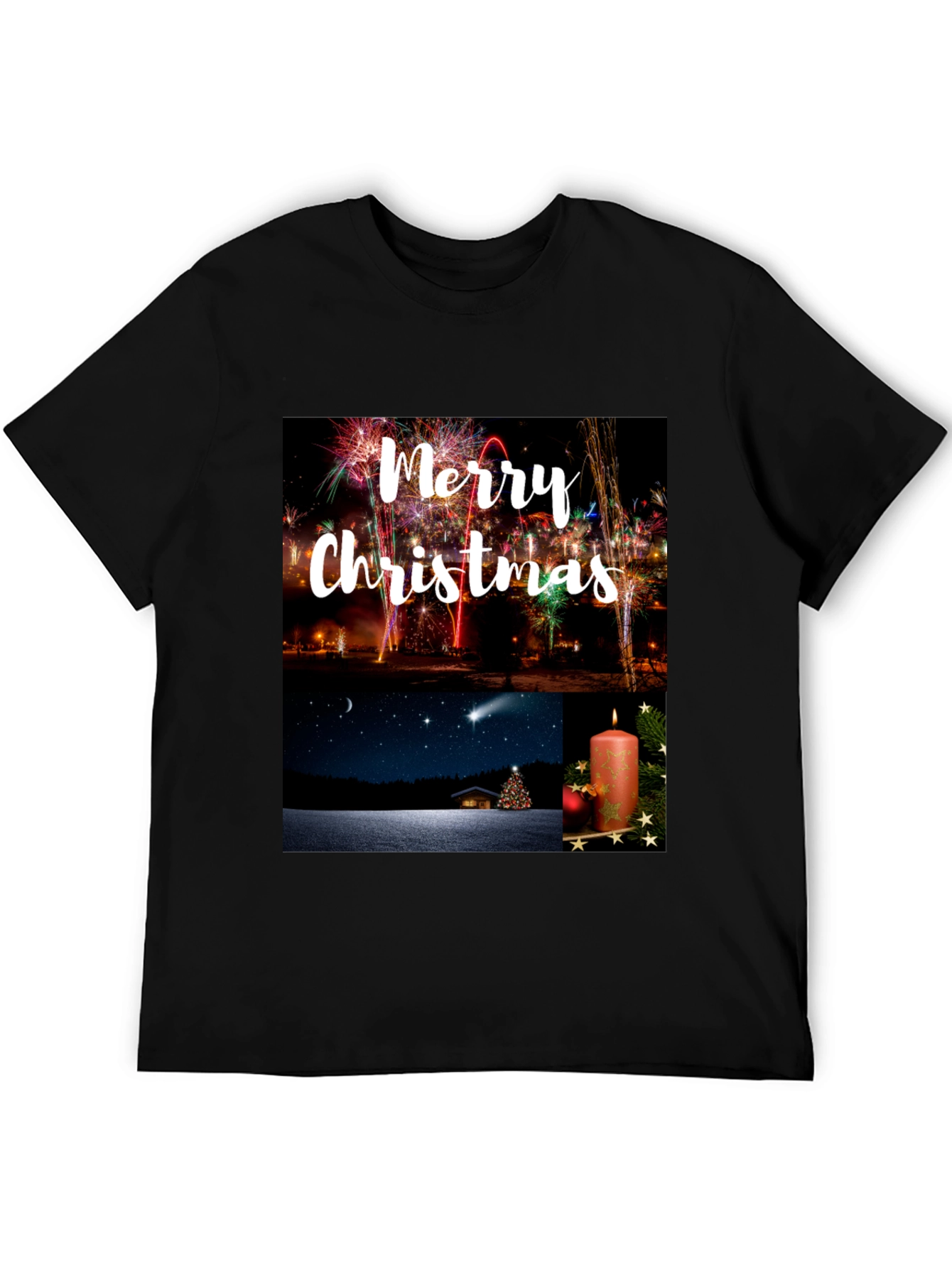 Festive Merry Christmas Graphic Tee