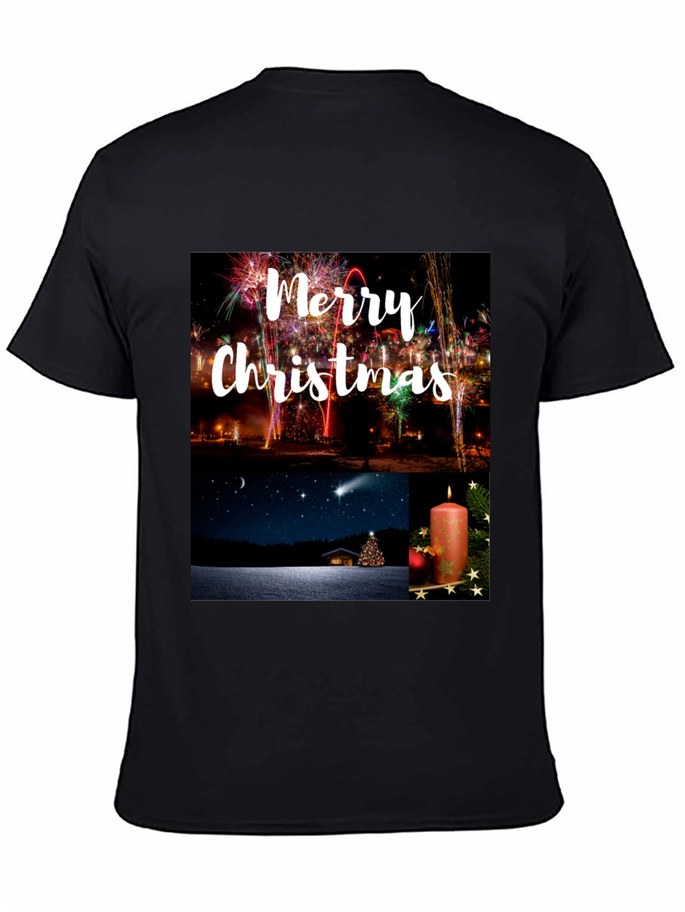 Festive Merry Christmas Graphic Tee