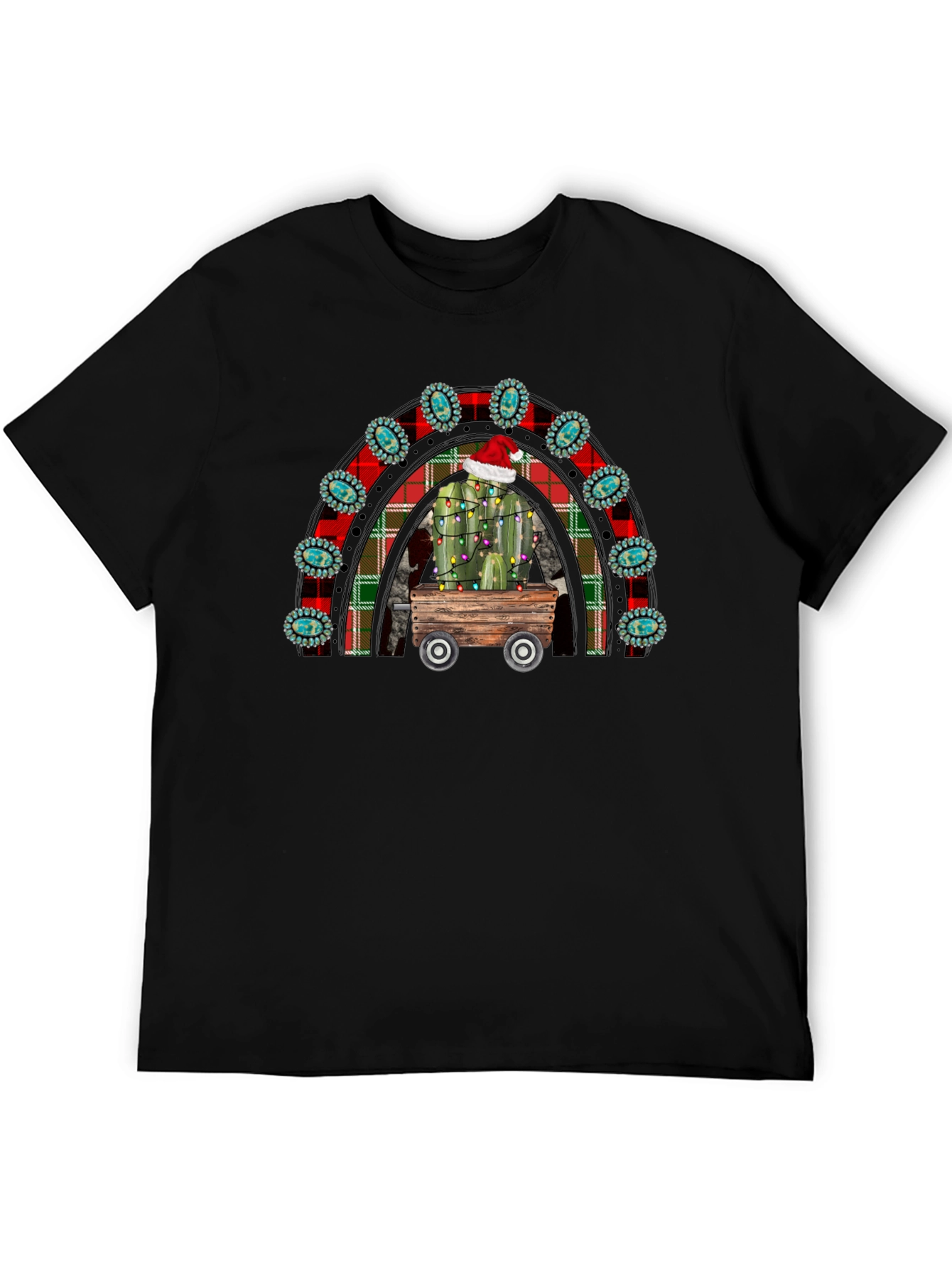 Festive Cactus Rainbow T-Shirt