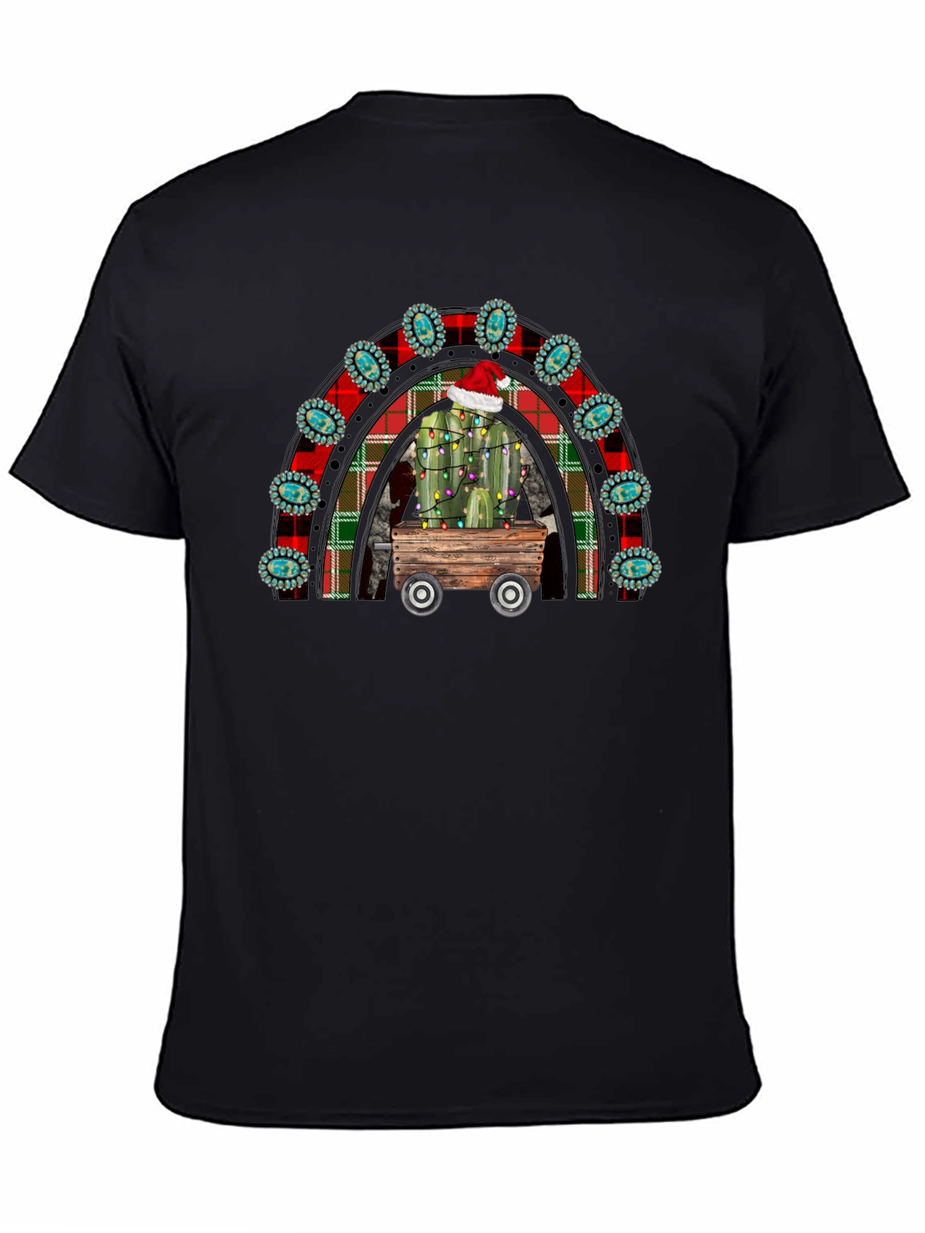 Festive Cactus Rainbow T-Shirt