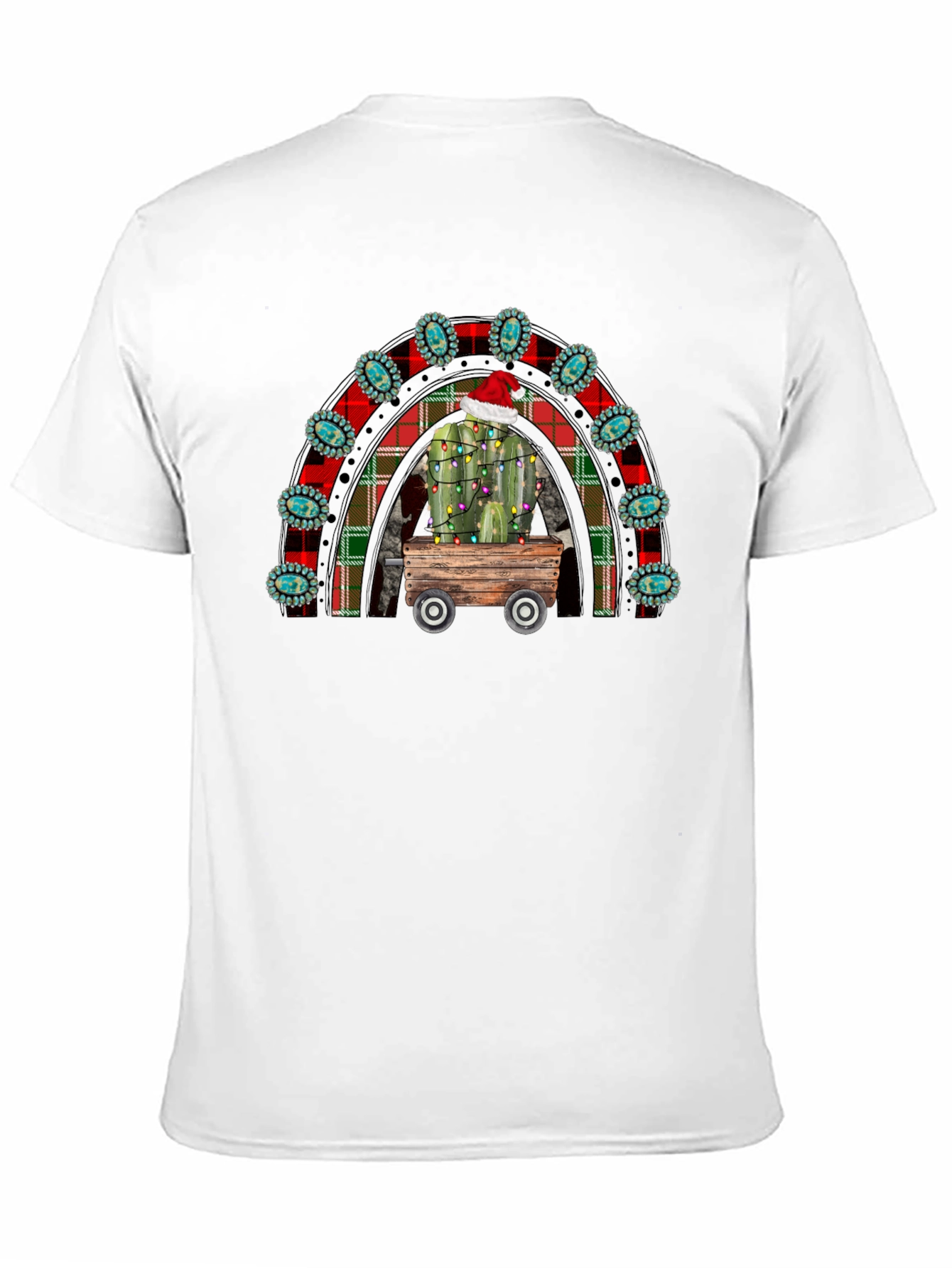 Festive Cactus Rainbow T-Shirt