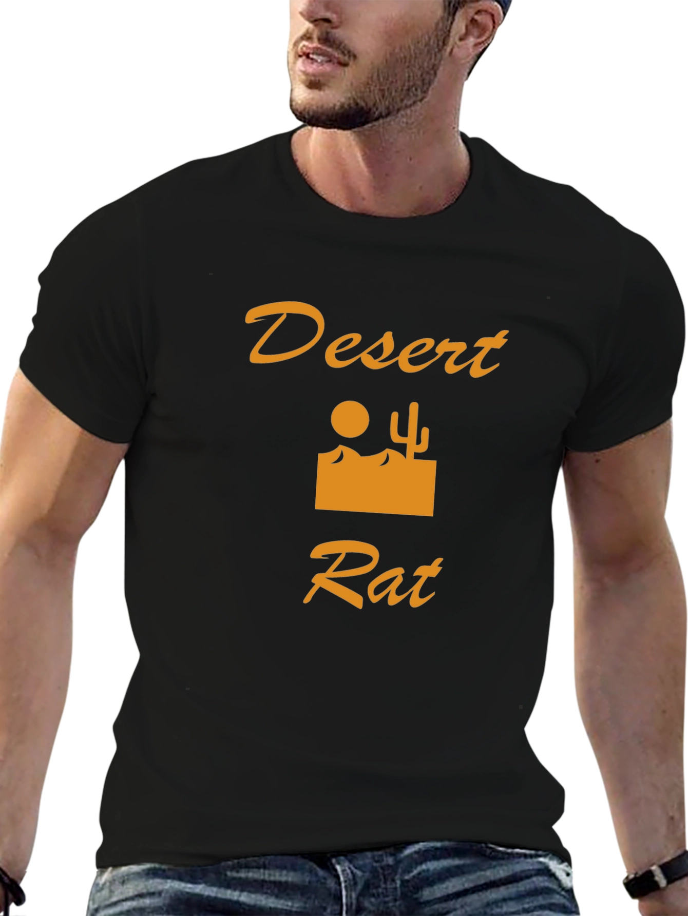 Desert Rat Graphic Tee - Black