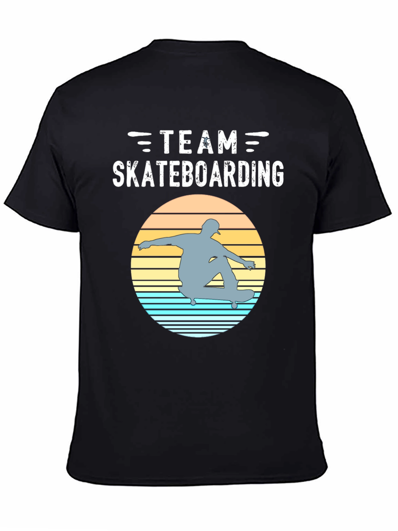 Team Skateboarding Graphic Tee - Retro Style