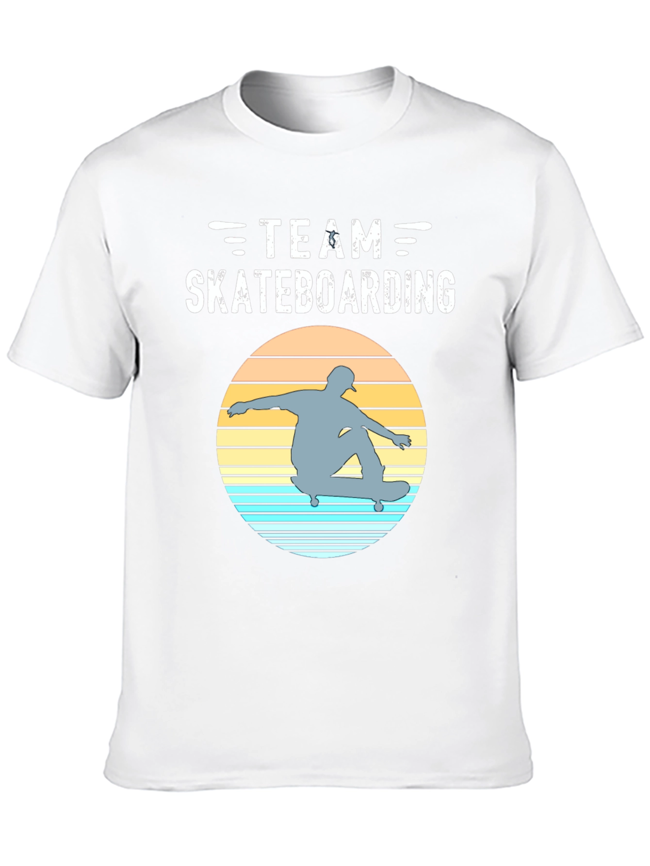 Team Skateboarding Graphic Tee - Retro Style