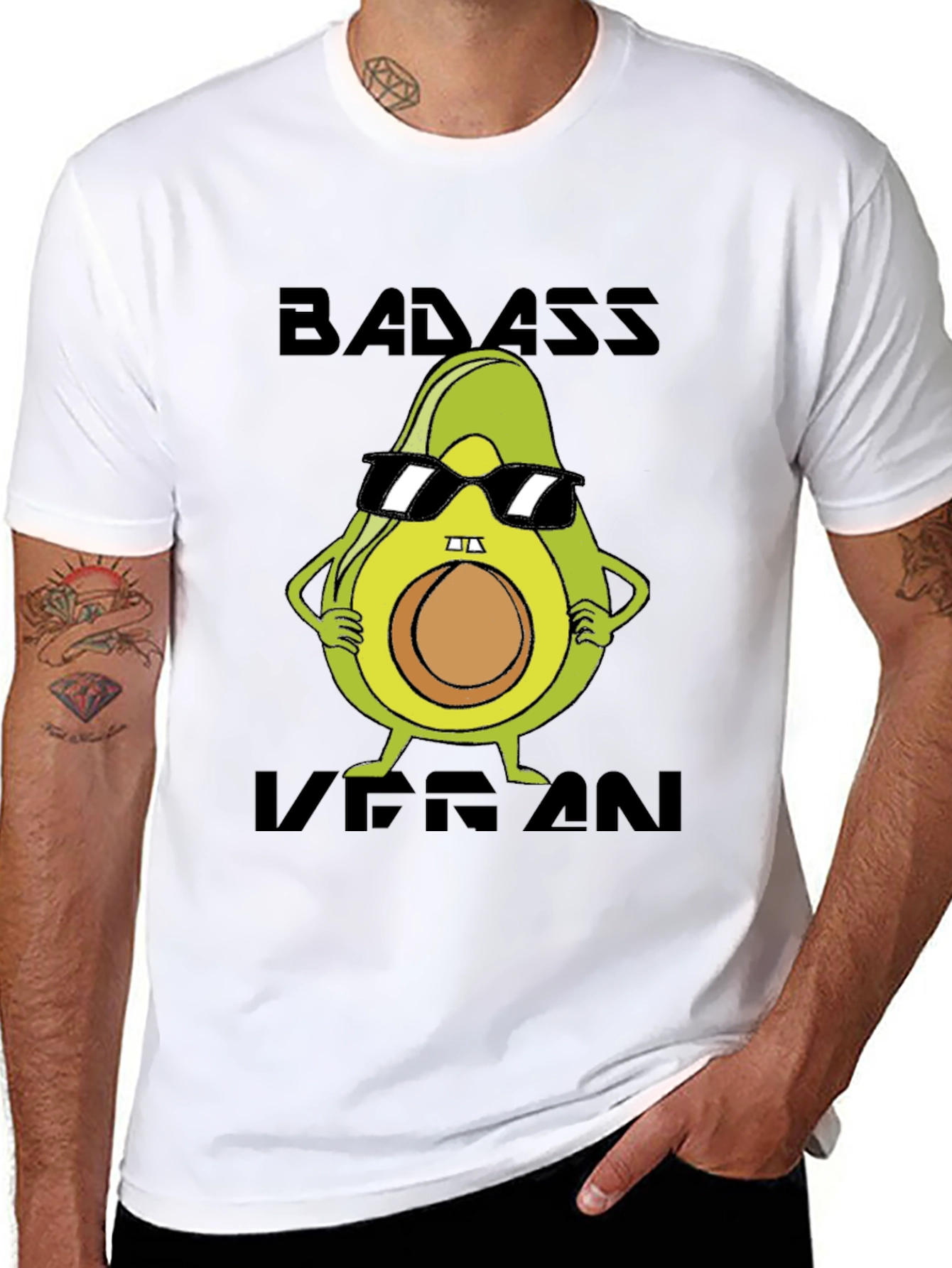 Badass Vegan Avocado T-Shirt