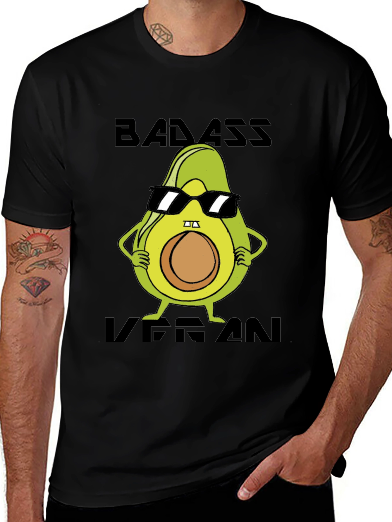 Badass Vegan Avocado T-Shirt