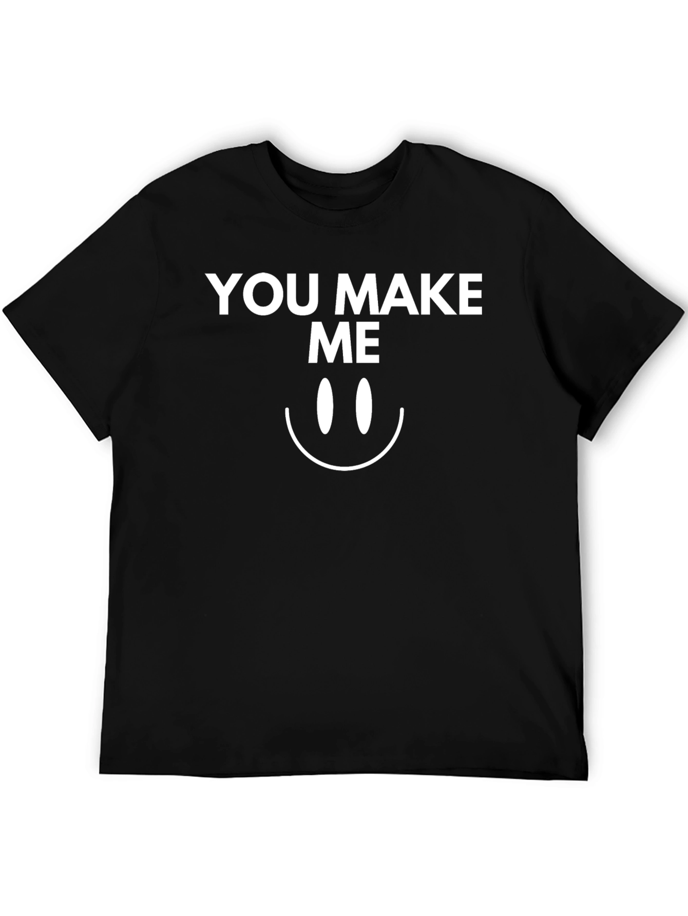 You Make Me Smile Black T-Shirt