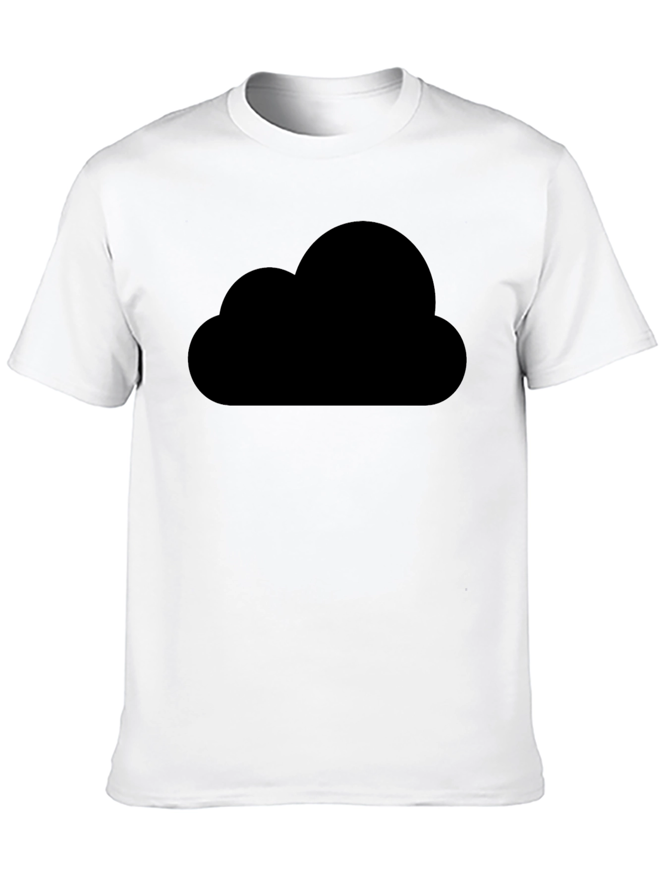 Mens Black Cloud Graphic T-Shirt
