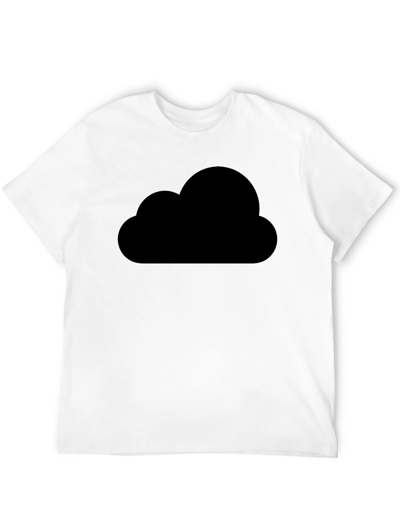 Mens Black Cloud Graphic T-Shirt