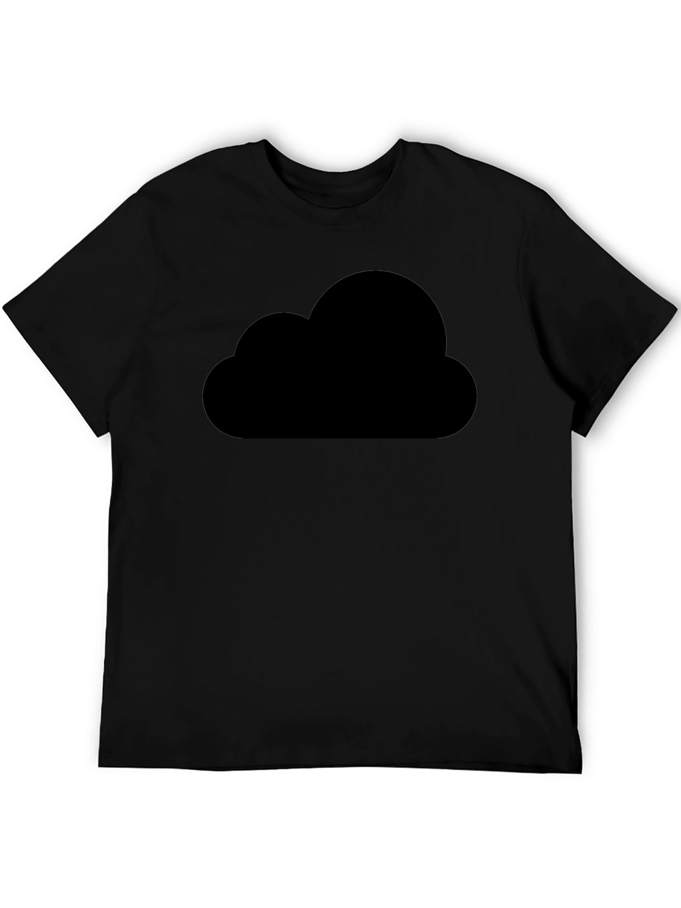 Mens Black Cloud Graphic T-Shirt