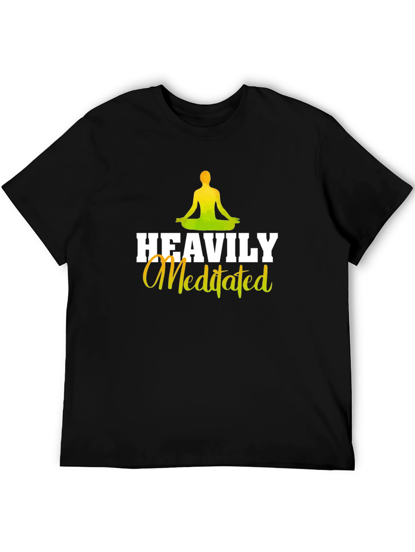 Heavily Meditated Graphic Tee - Yoga & Meditation Shirt
