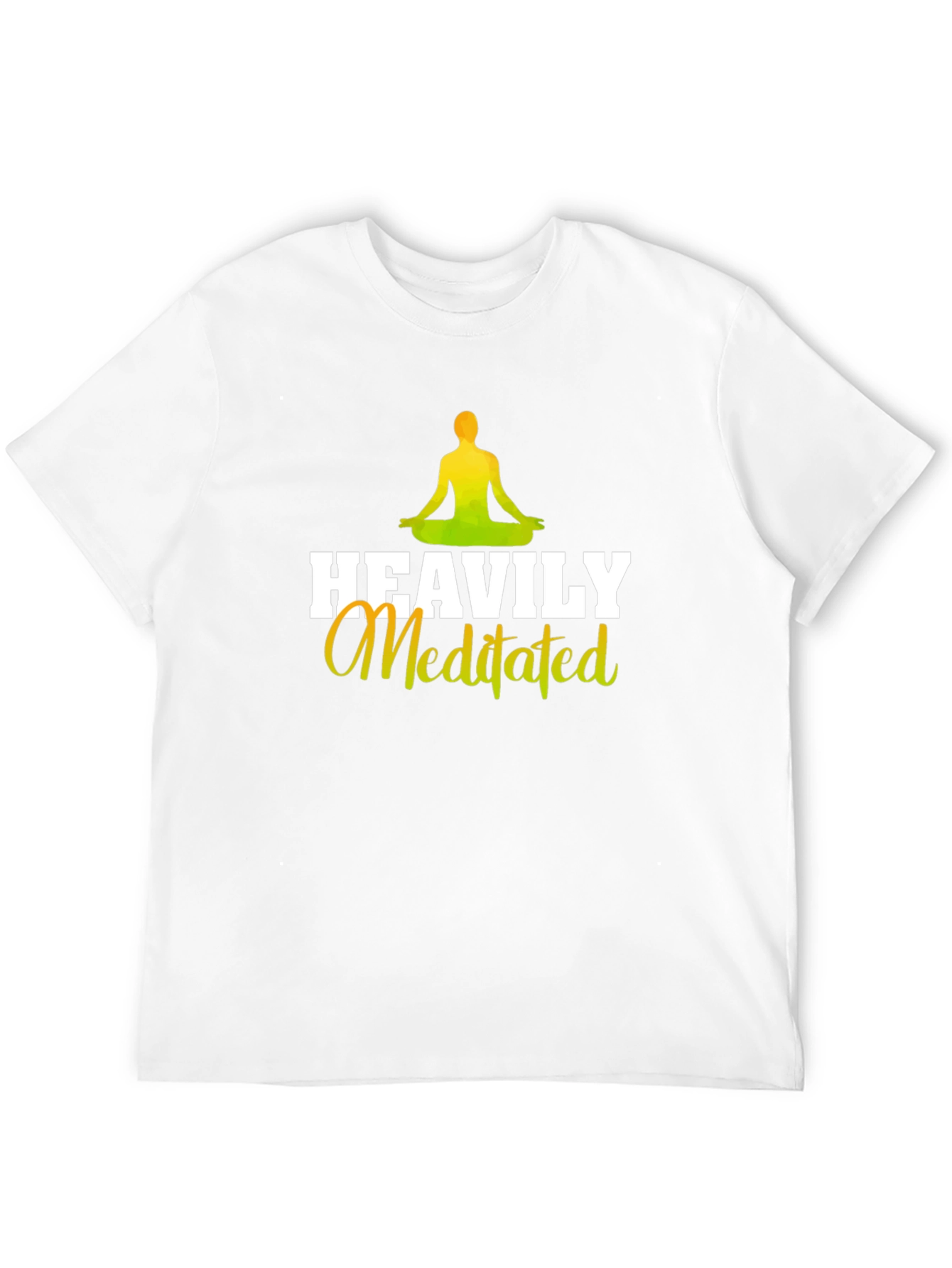 Heavily Meditated Graphic Tee - Yoga & Meditation Shirt
