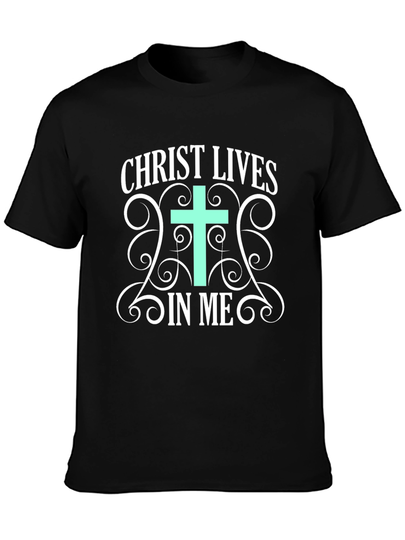 Christ Lives In Me Graphic Tee - Christian Apparel