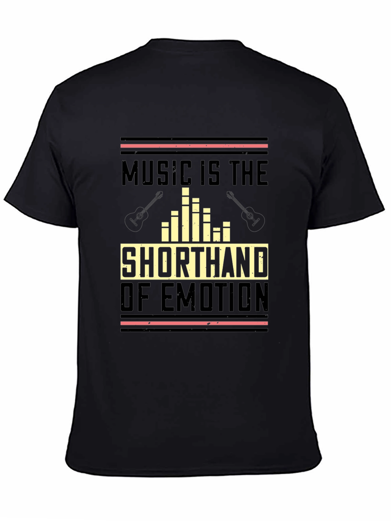 Music is the Shorthand of Emotion Black T-Shirt