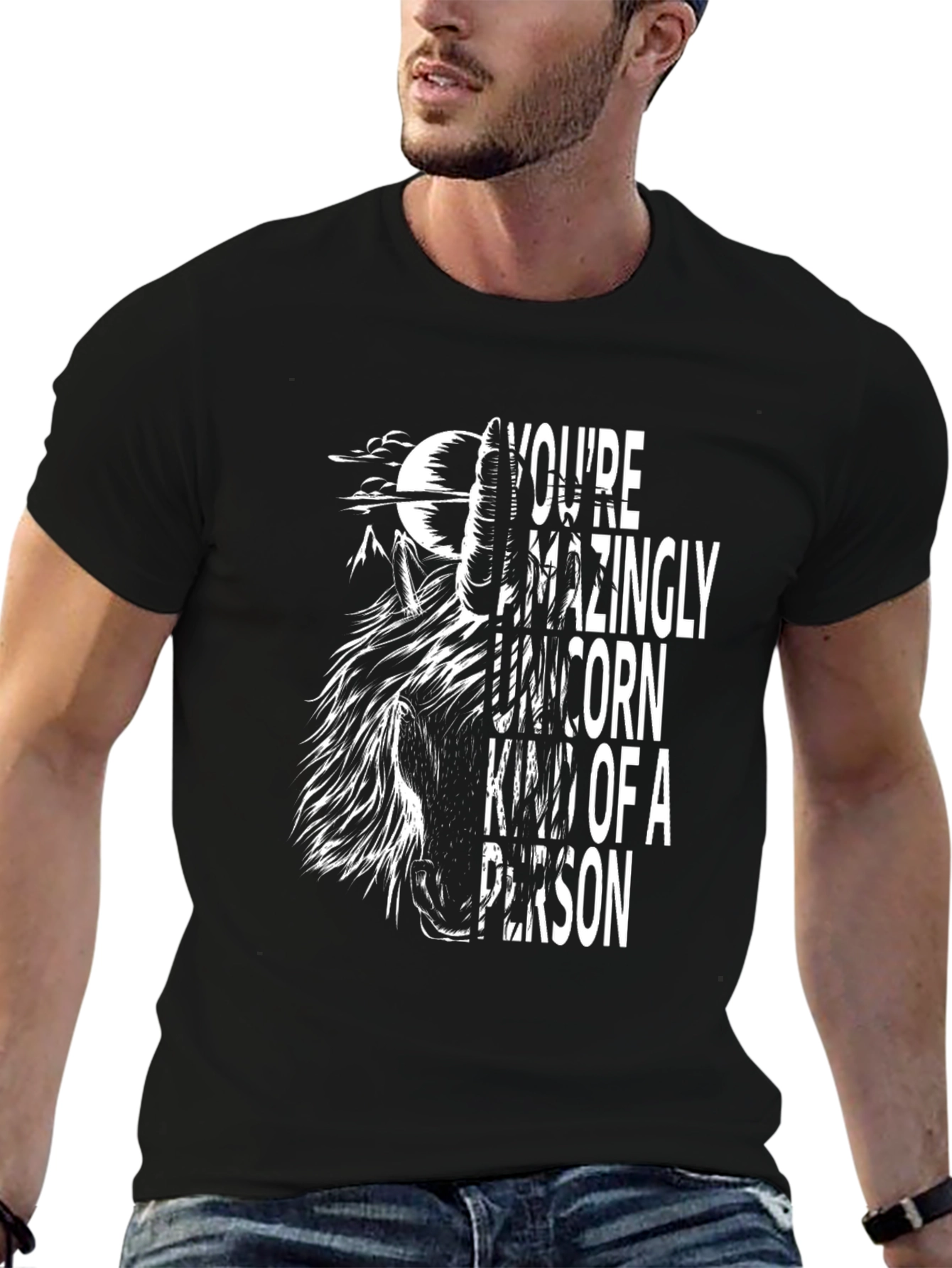 Unicorn Kind of Person Graphic T-Shirt